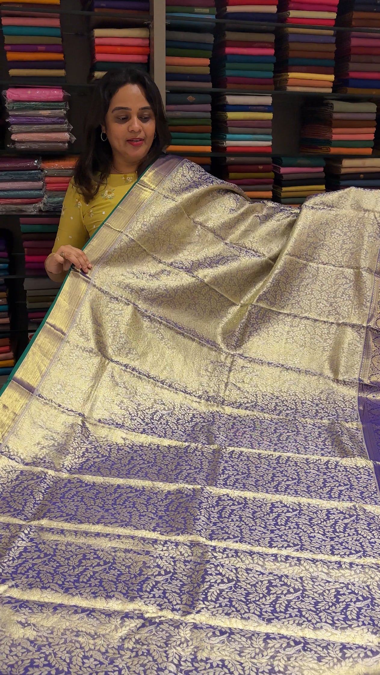 DESIGNER TISSUE KANCHIPURAM SILK SAREES - IHA 26325
