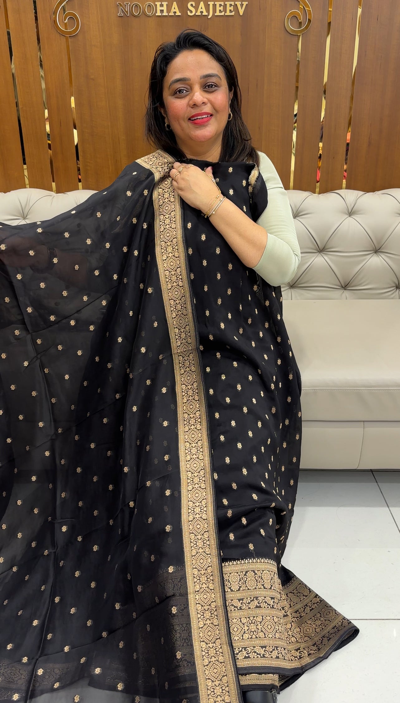 SILK BANARASI UNSTITCHED SALWAR SUITS - IHA 25766
