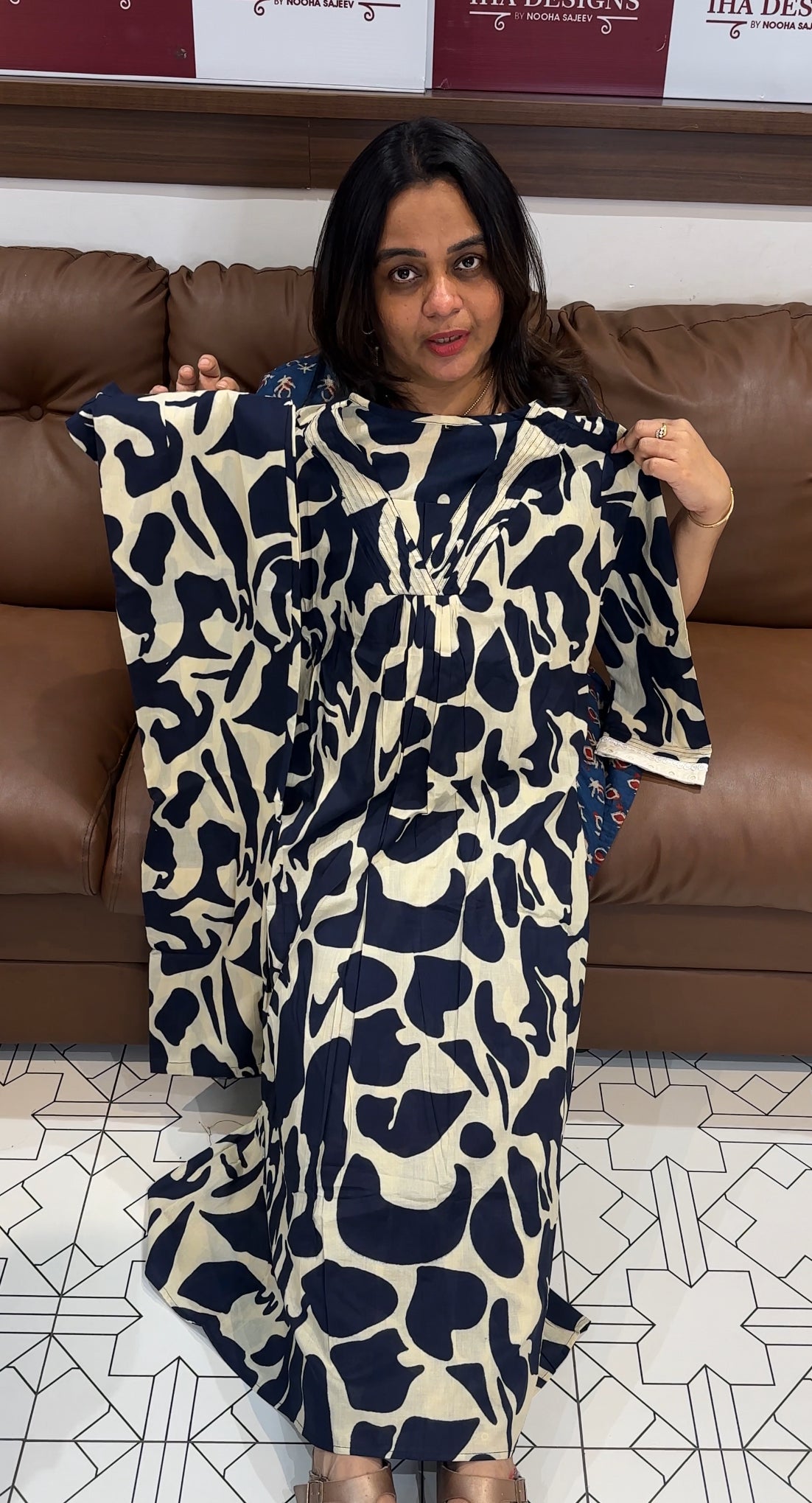 COTTON PRINTED TOP AND BOTTOM - IHA 27305