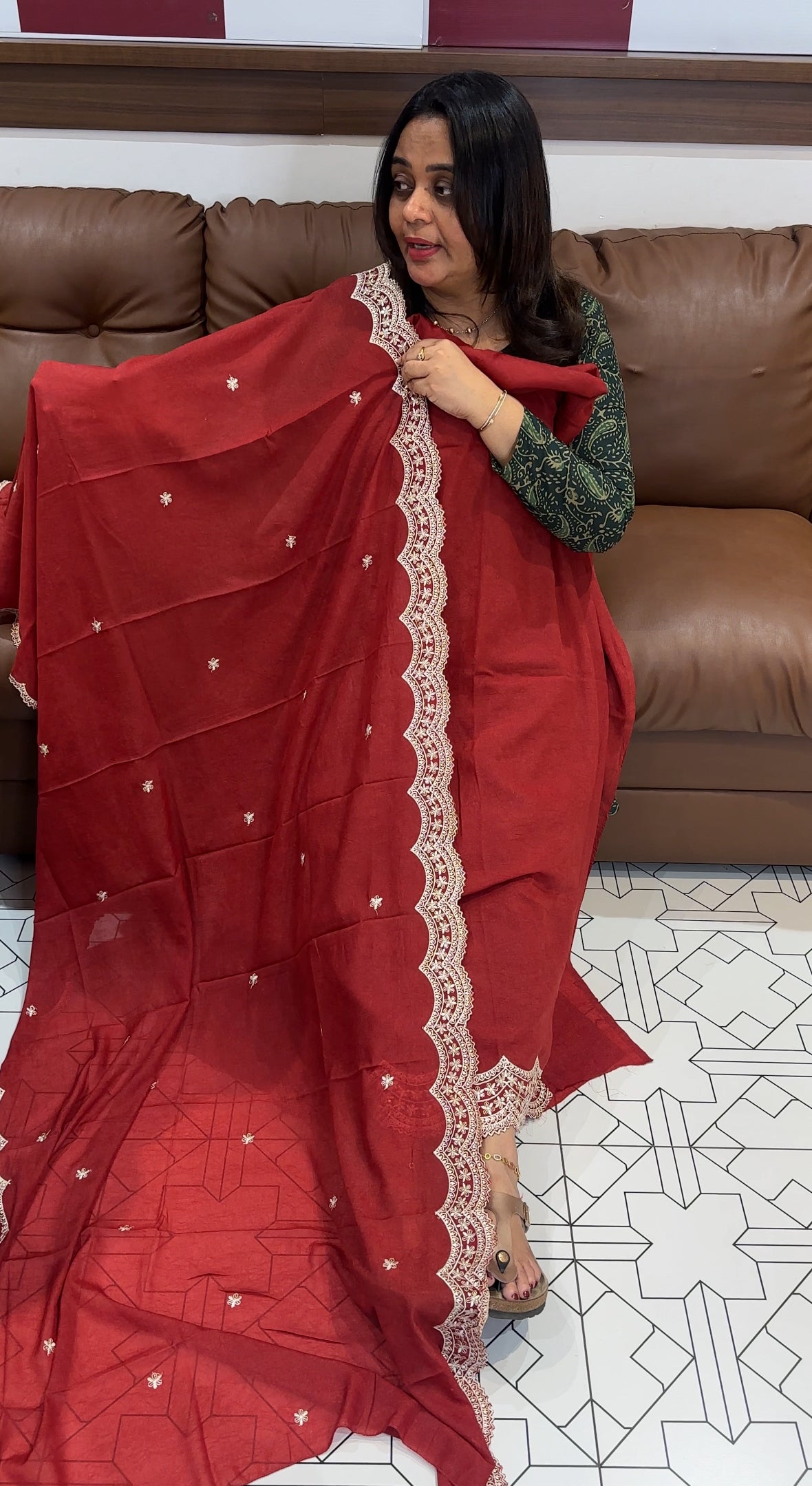 SEMI SILK UNSTITCHED SALWAR SUITS - IHA 27368
