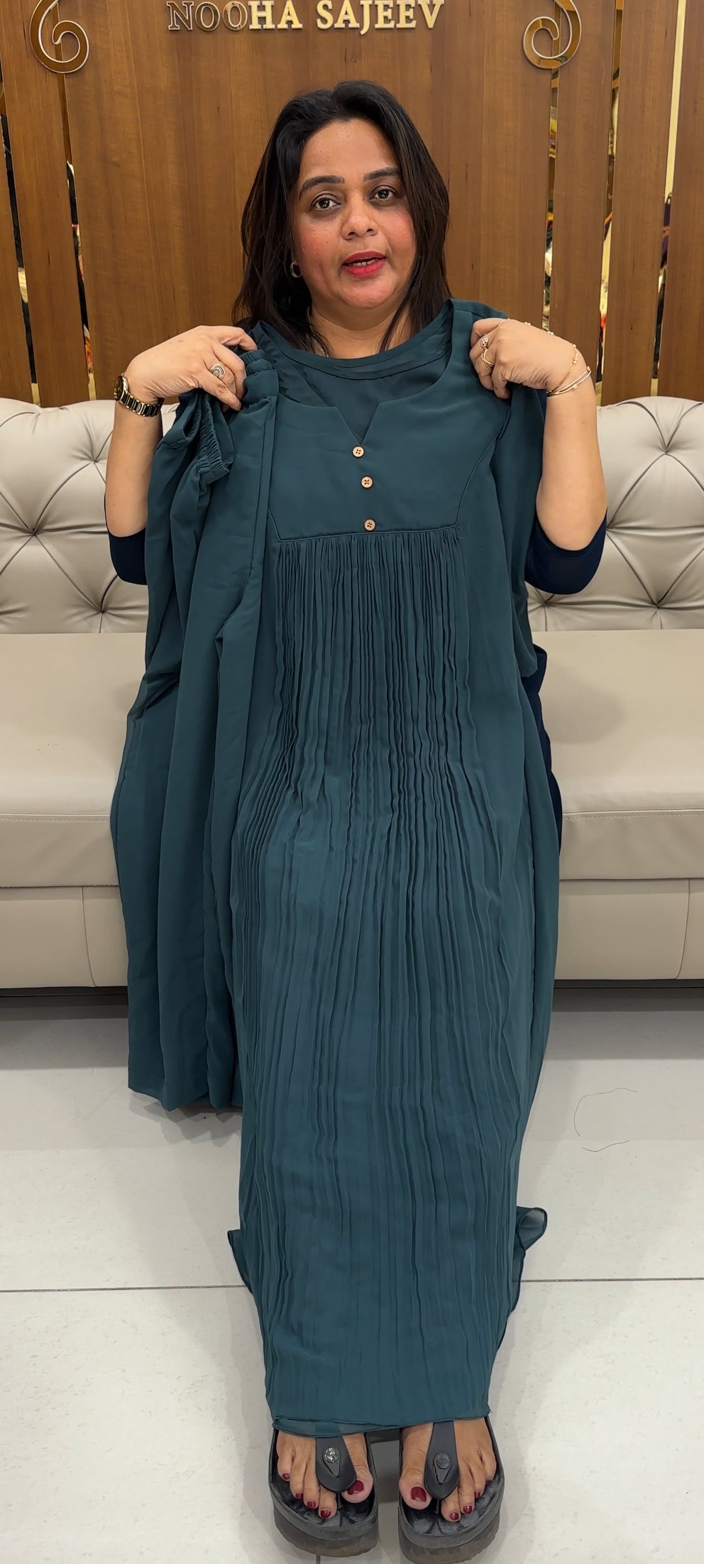 IHA'S IN-HOUSE GEORGETTE CO-ORDS SETS - IHA 25822