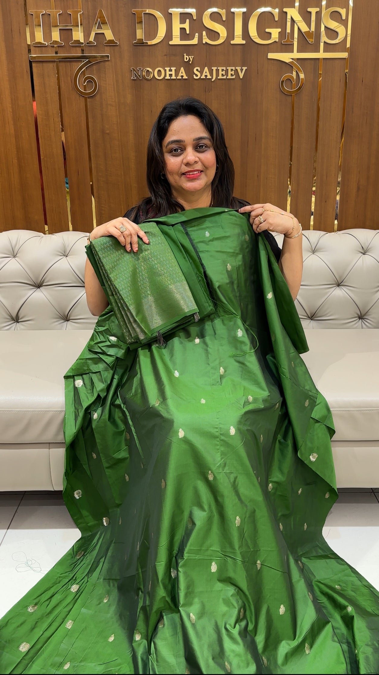 SEMI SILK UNSTITCHED SALWAR SUITS - IHA 25425