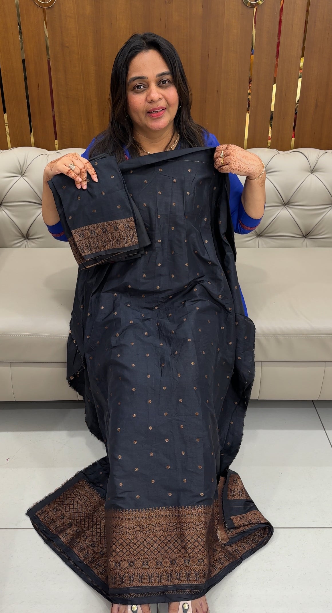 SEMI BANARASI UNSTITCHED SALWAR SUITS - IHA 27439