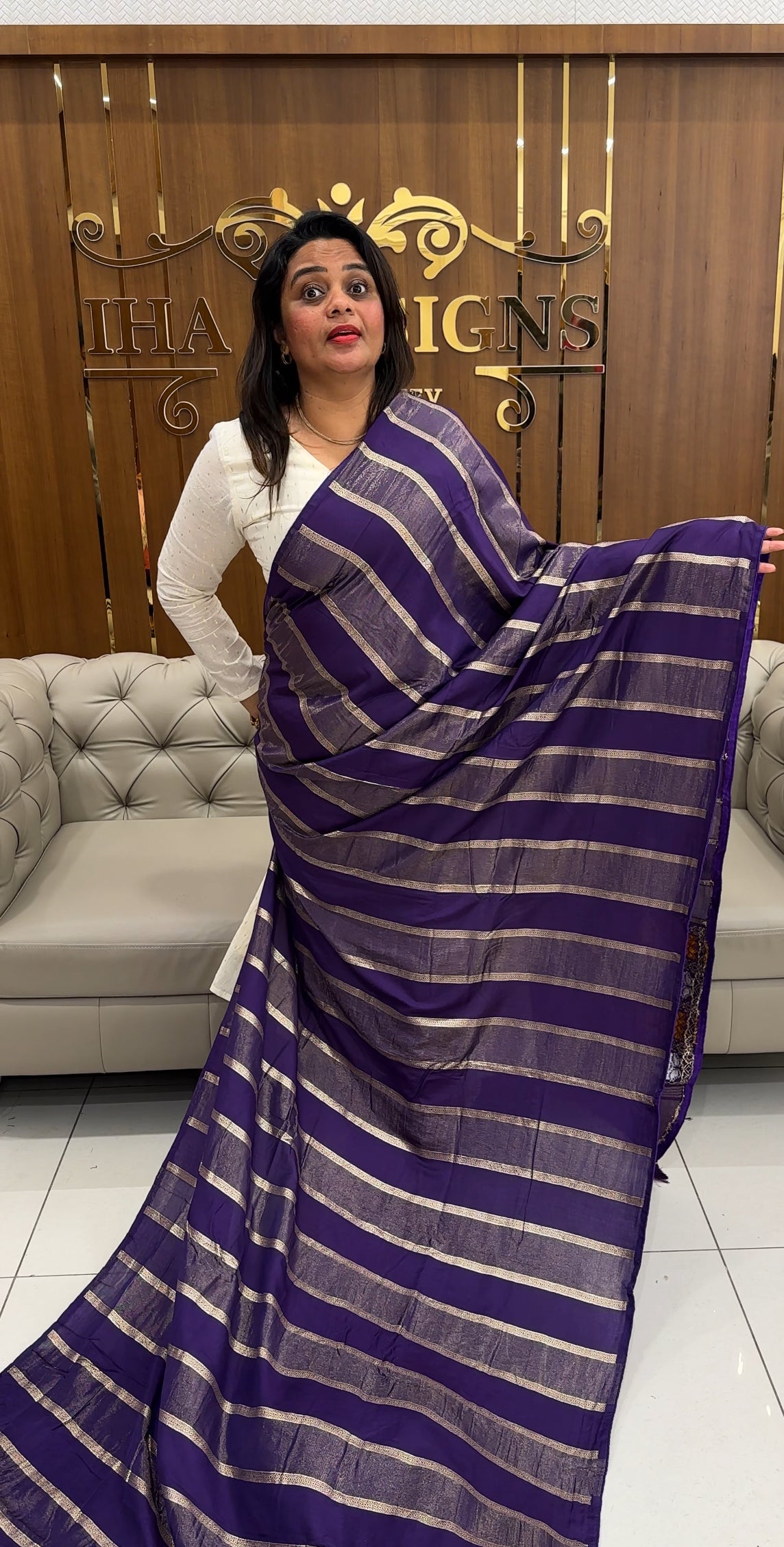 SEMI BANASI SAREES - IHA 25915