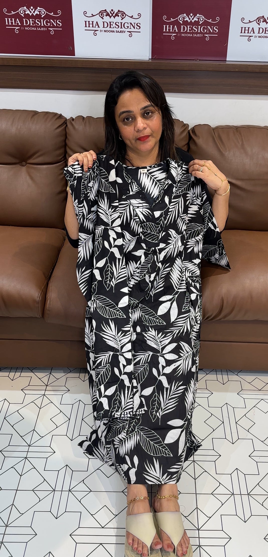 COTTON PRINTED TOP AND BOTTOM - IHA 24881
