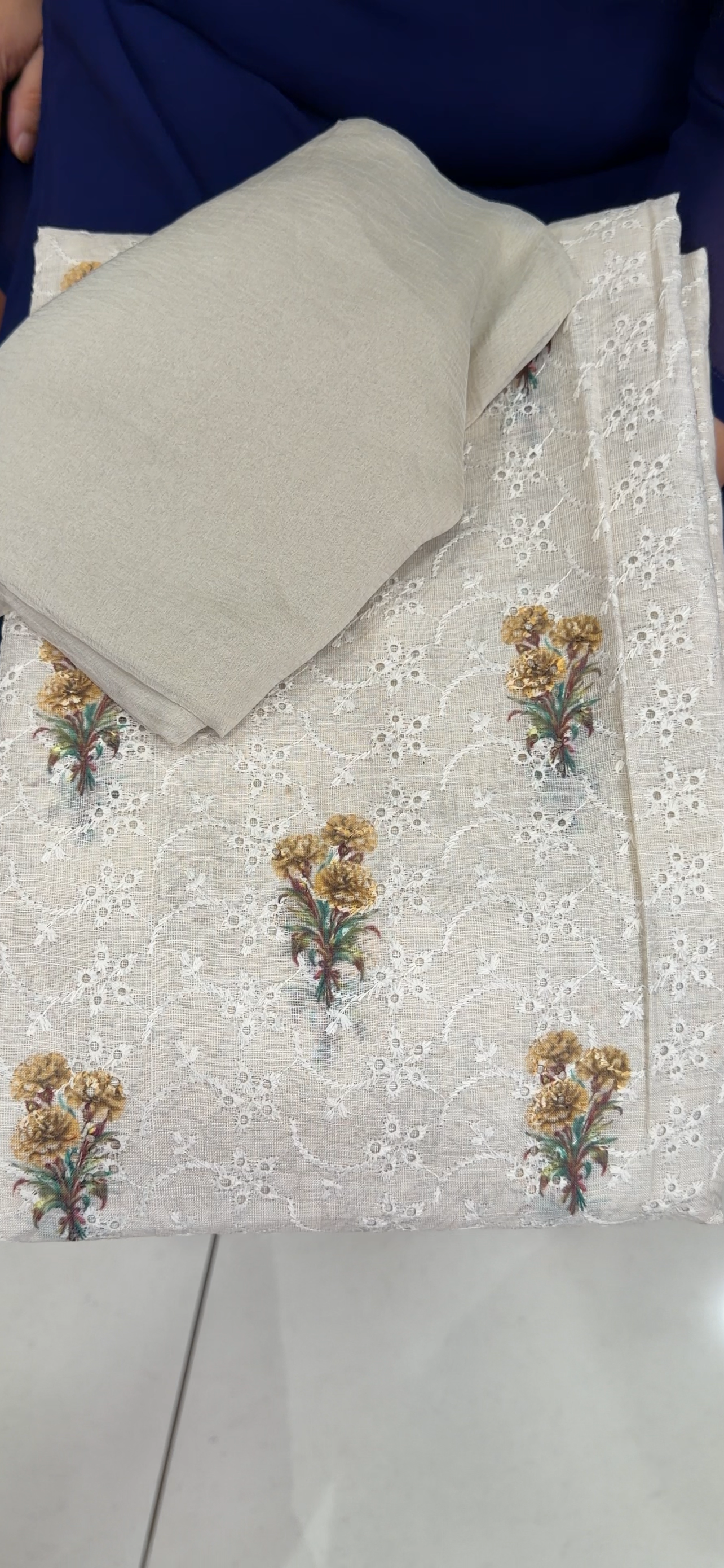 MUL CHANDERI UNSTITCHED SALWAR SUITS - IHA 33649
