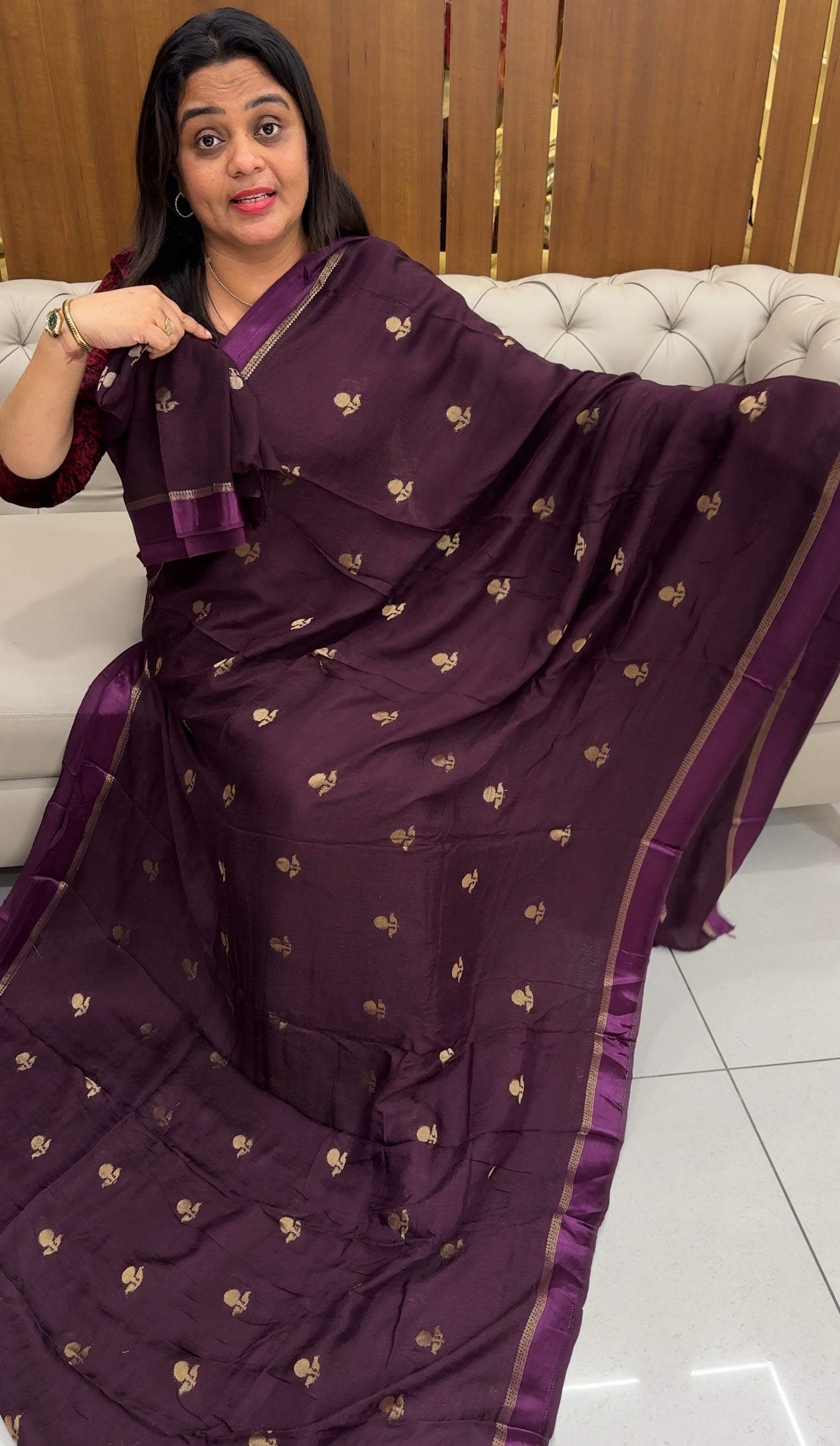 SEMI BANARASI SAREES - IHA  27733