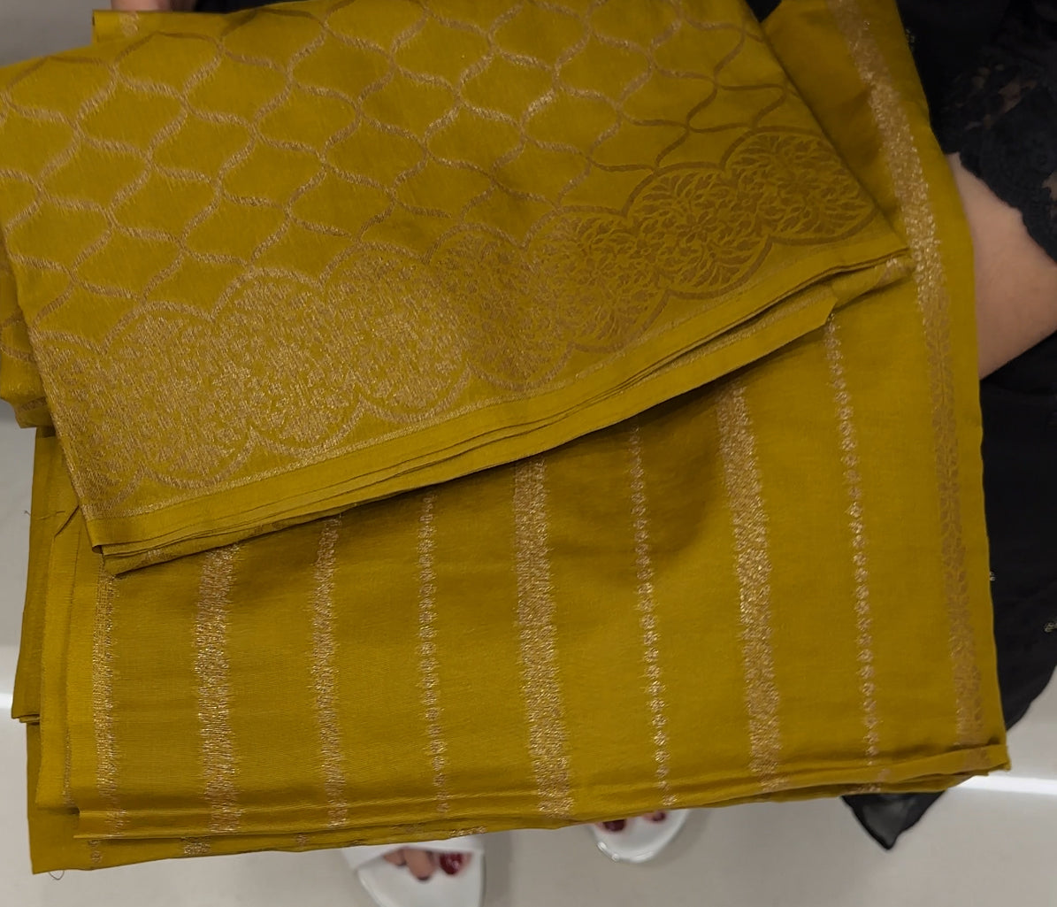 BANARASI TUSSUR UNSTITCHED SALWAR SUITS - IHA 28349