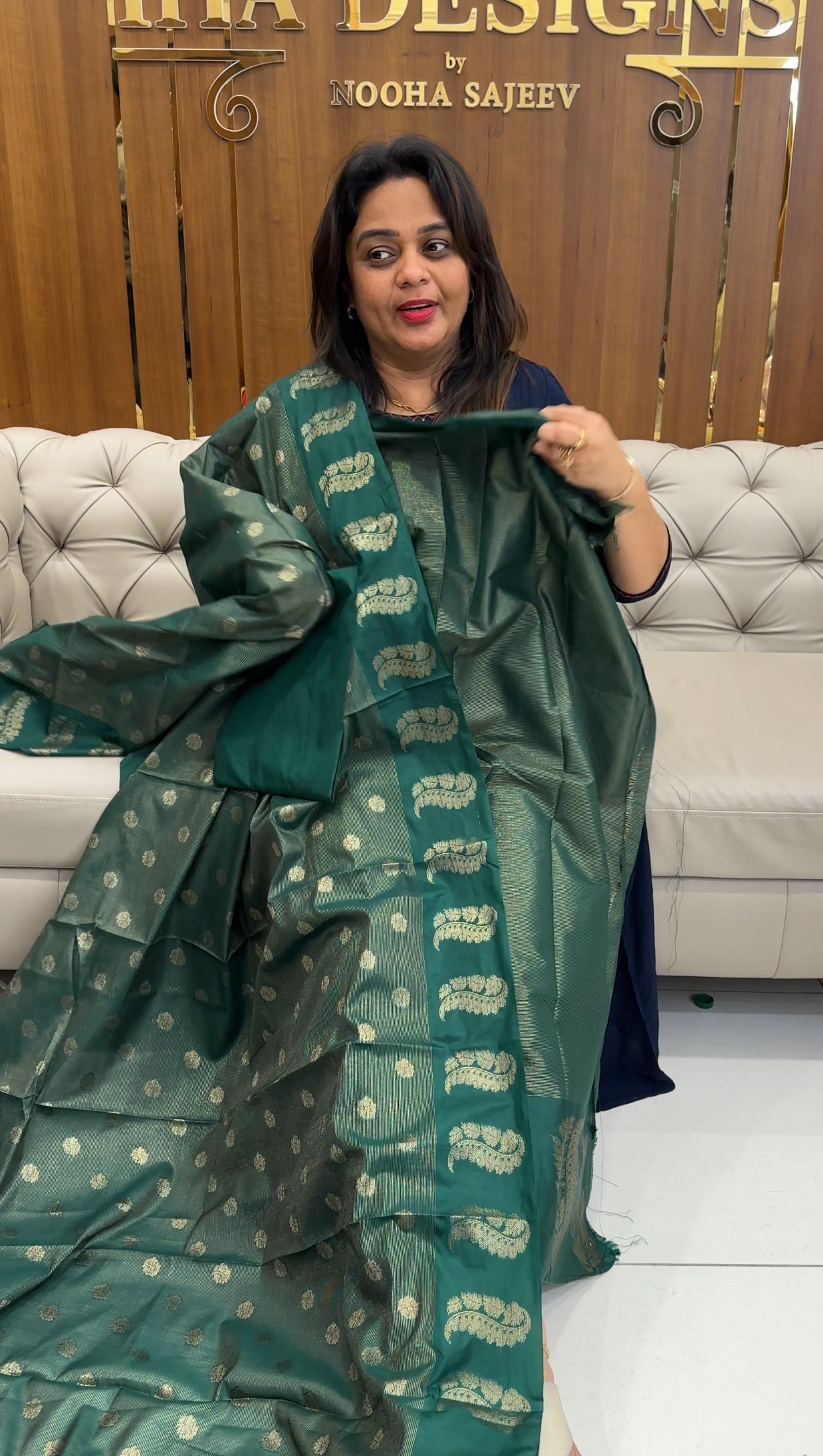 SEMI BANARASI UNSTITCHED SALWAR SUITS - IHA 25197