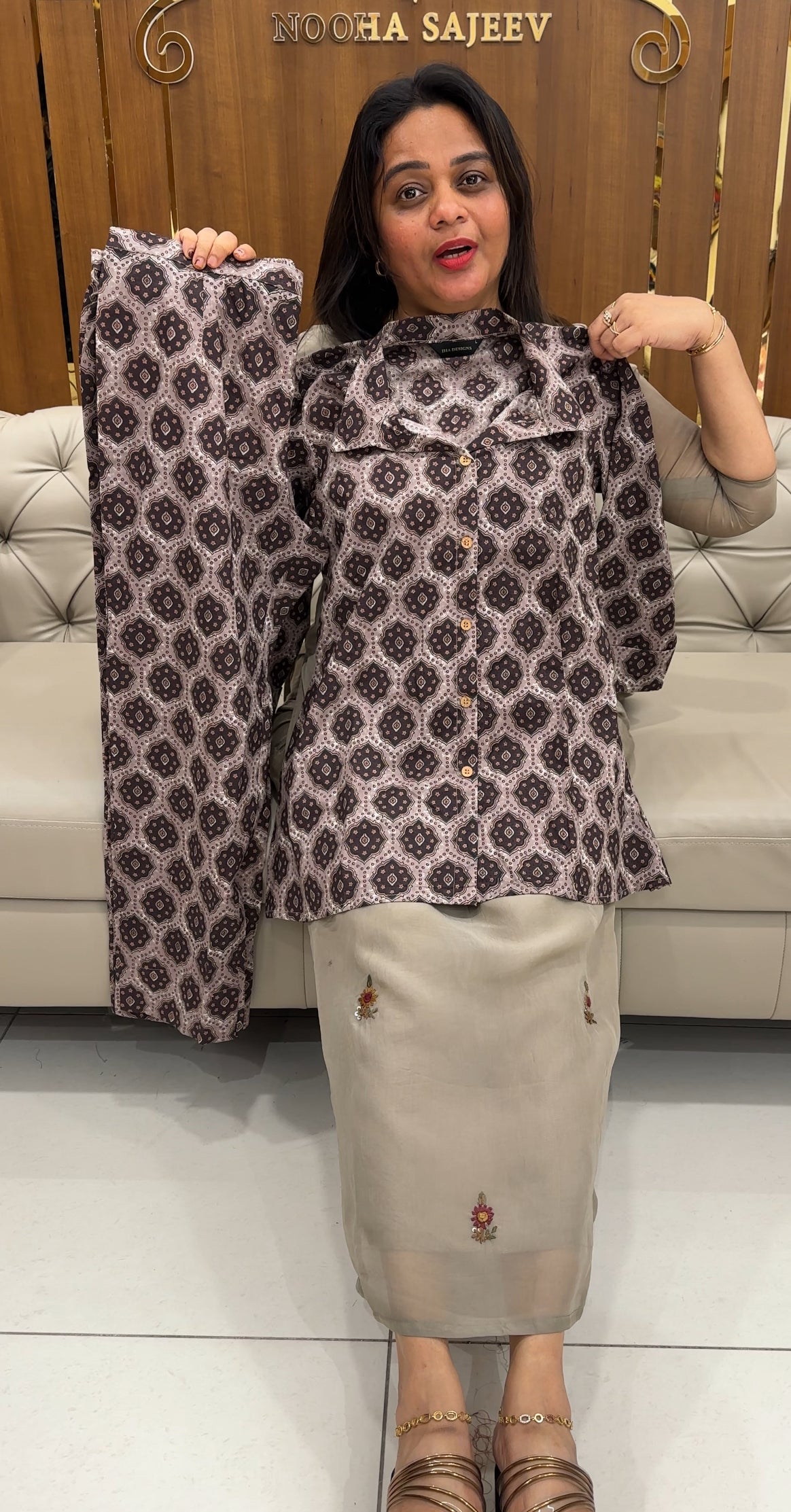 PRINTED SHORT CO-ORDS SETS - IHA 25844