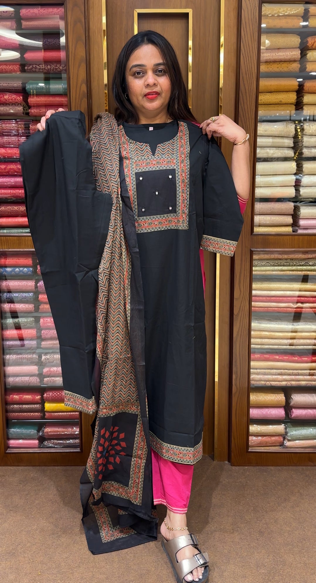 READY TO WEAR TOP, BOTTOM AND DUPATTA - IHA 22316