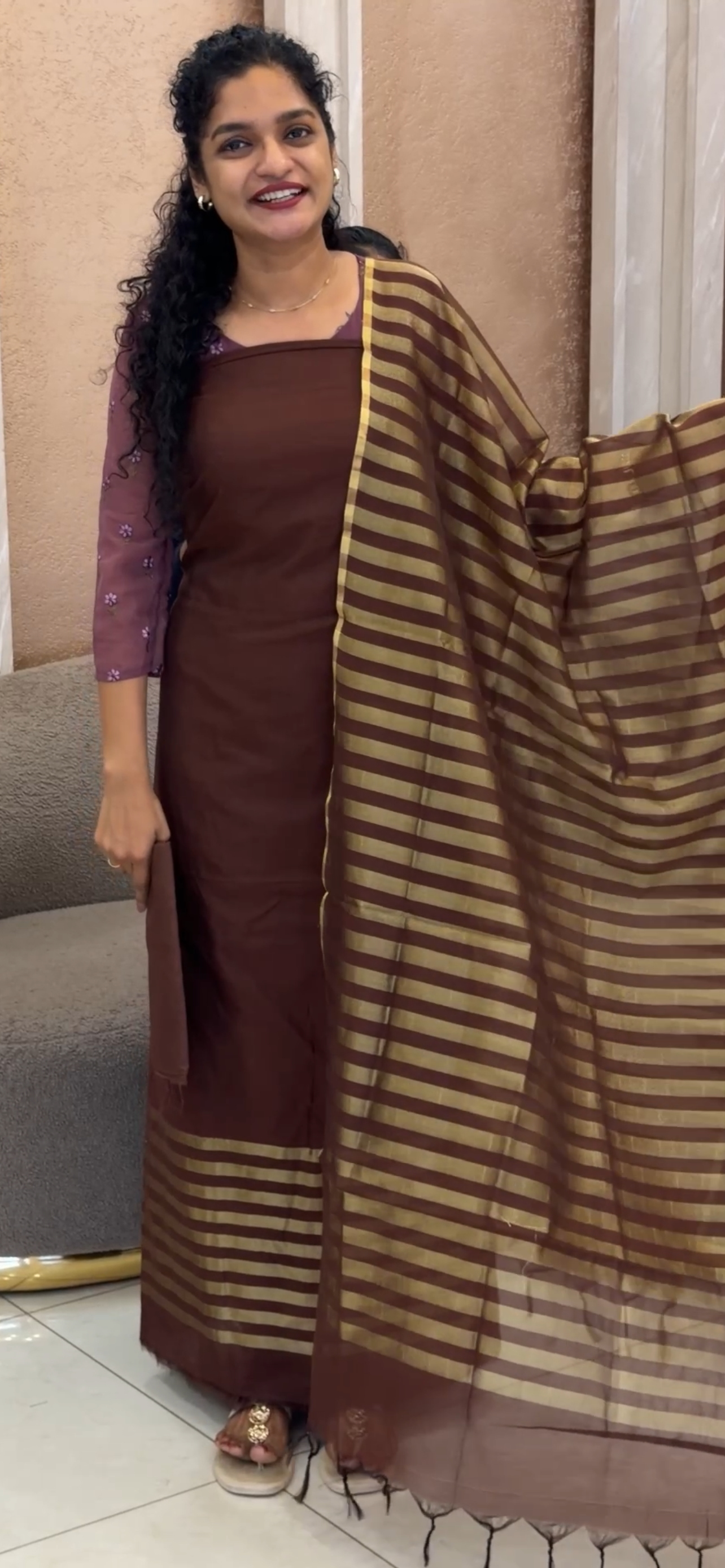 CHANDERI UNSTITCHED SALWAR SUITS - IHA 33290