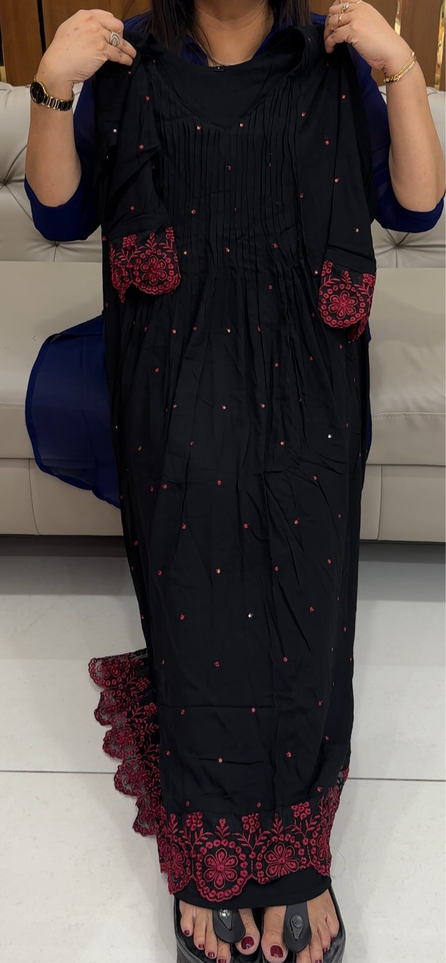 WRINKLE RYON ALINE TOPS - IHA 25860