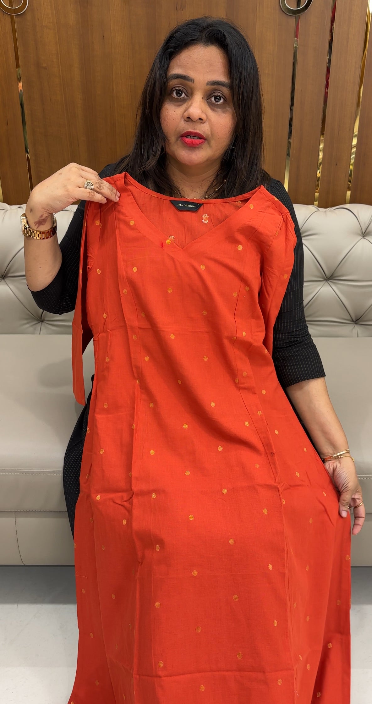 HANDLOOM COTTON ALINE TOPS - IHA 26350