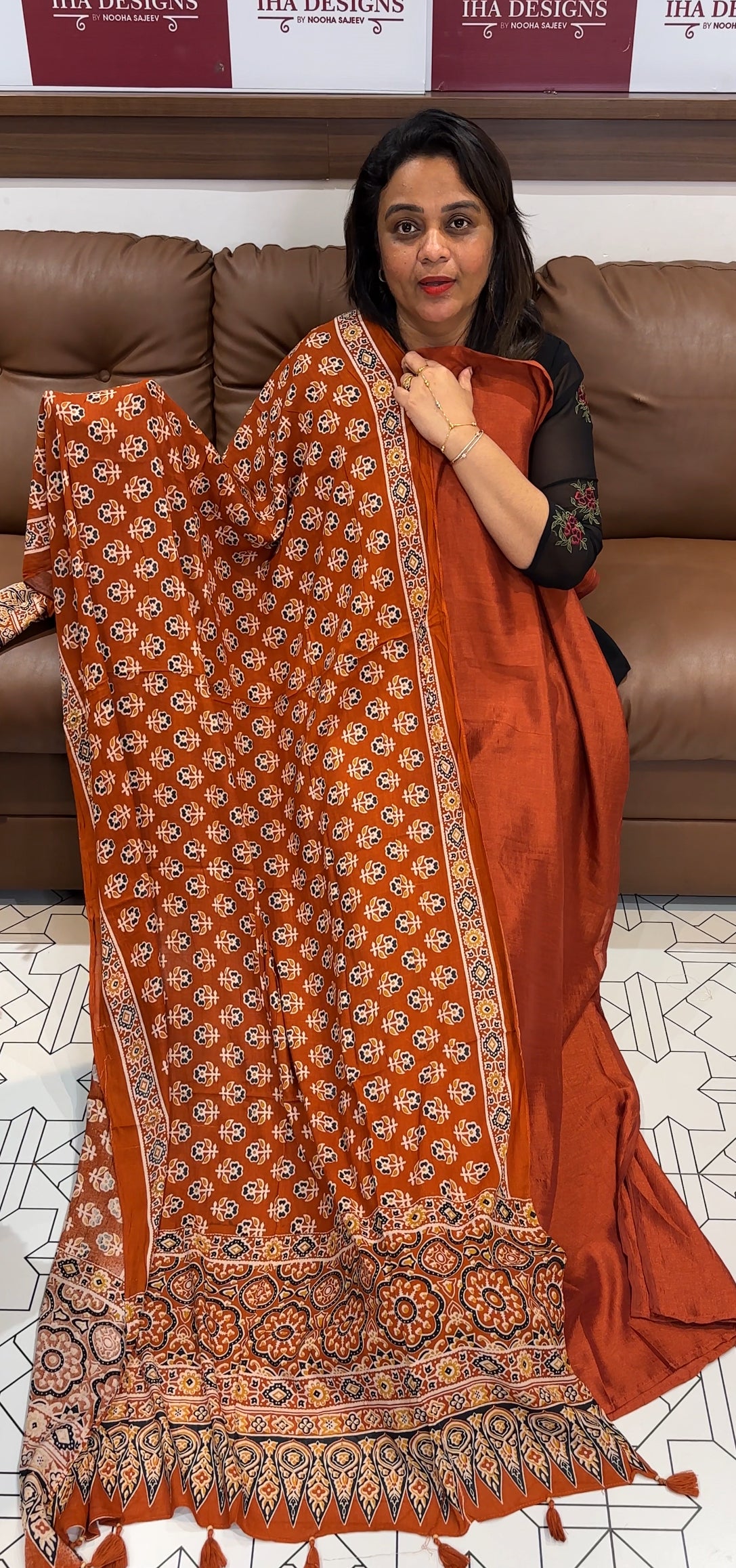 IHA'S IN-HOUSE SEMI RAW SILK UNSTITCHED SALWAR SUITS - IHA 24805