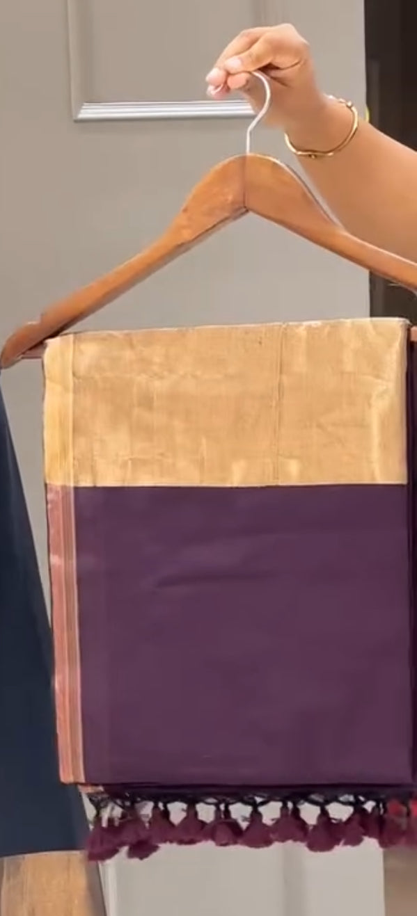 KHADDI COTTON SAREES - IHA 20153