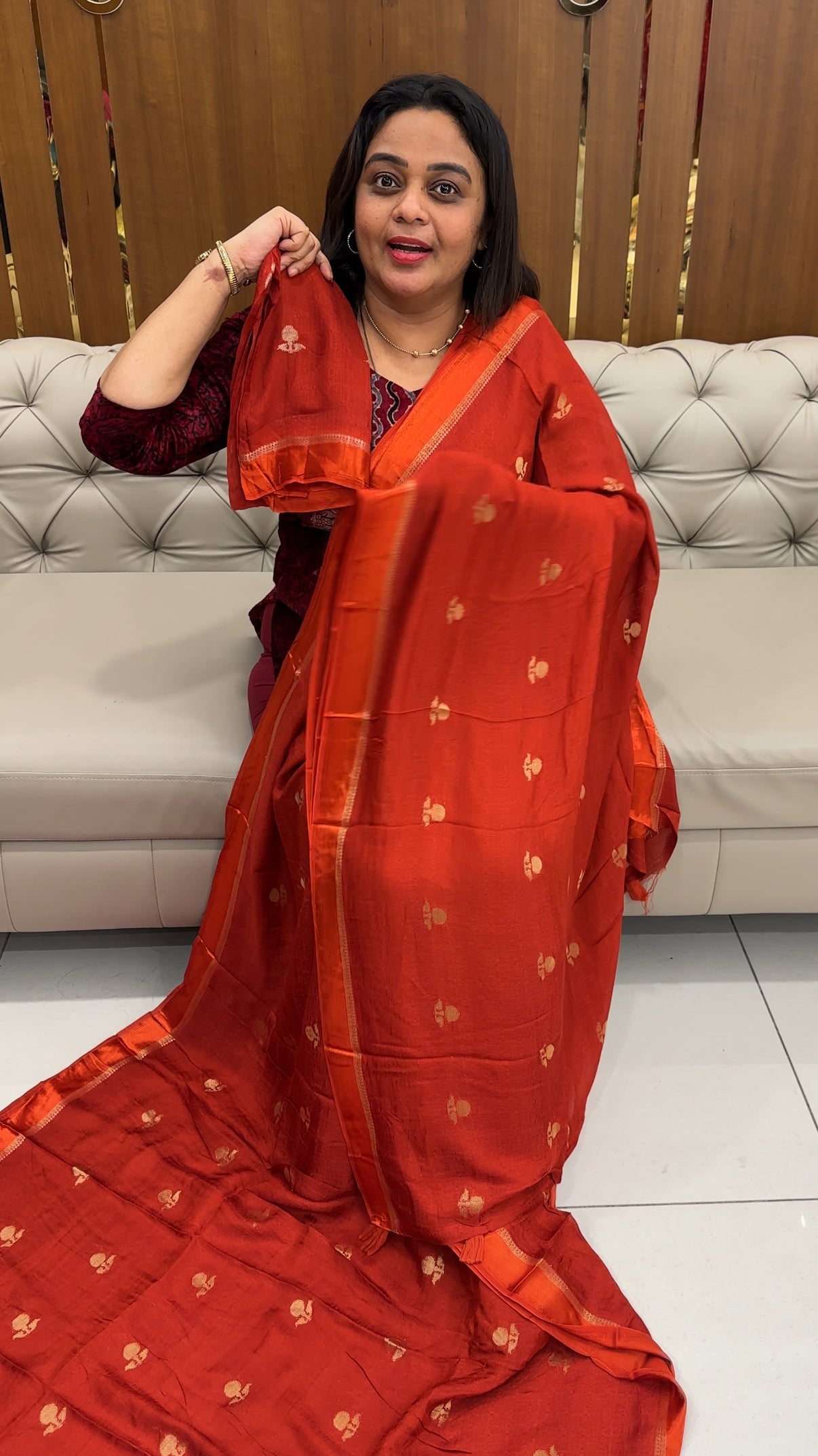 SEMI BANARASI SAREES - IHA  27733