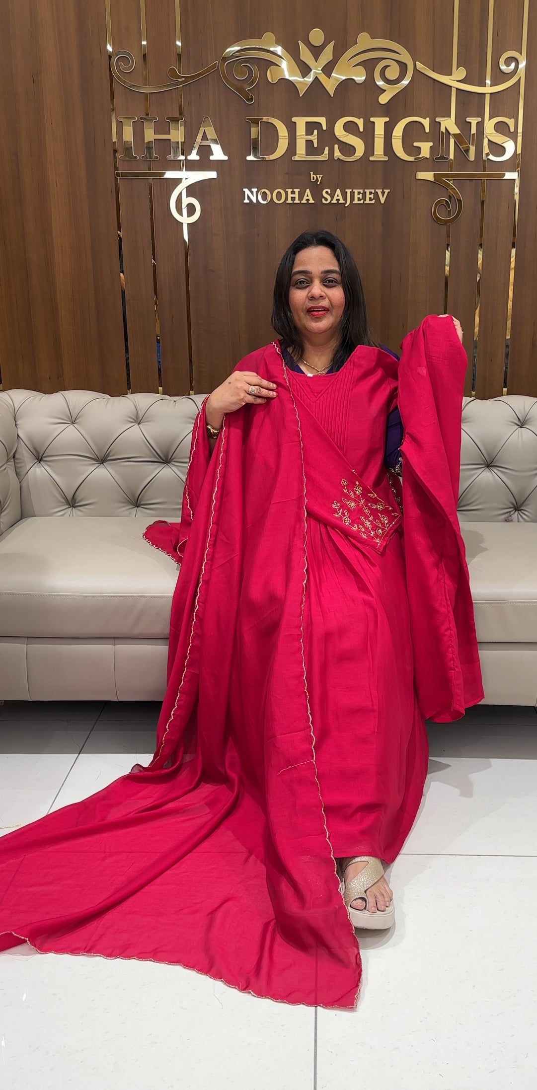 SEMI RAW SILK UNSTITCHED SALWAR SUITS - IHA 24744