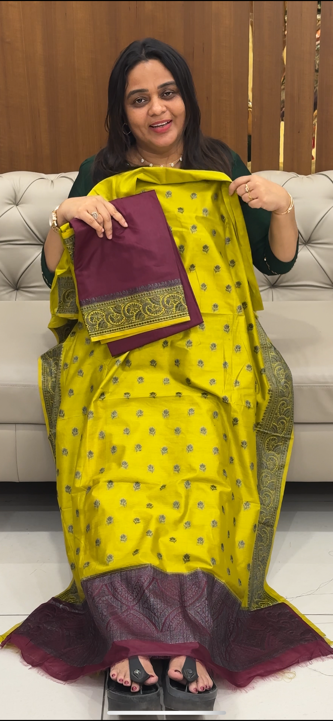 BANARASI TUSSUR UNSTITCHED SALWAR SUITS - IHA 28544