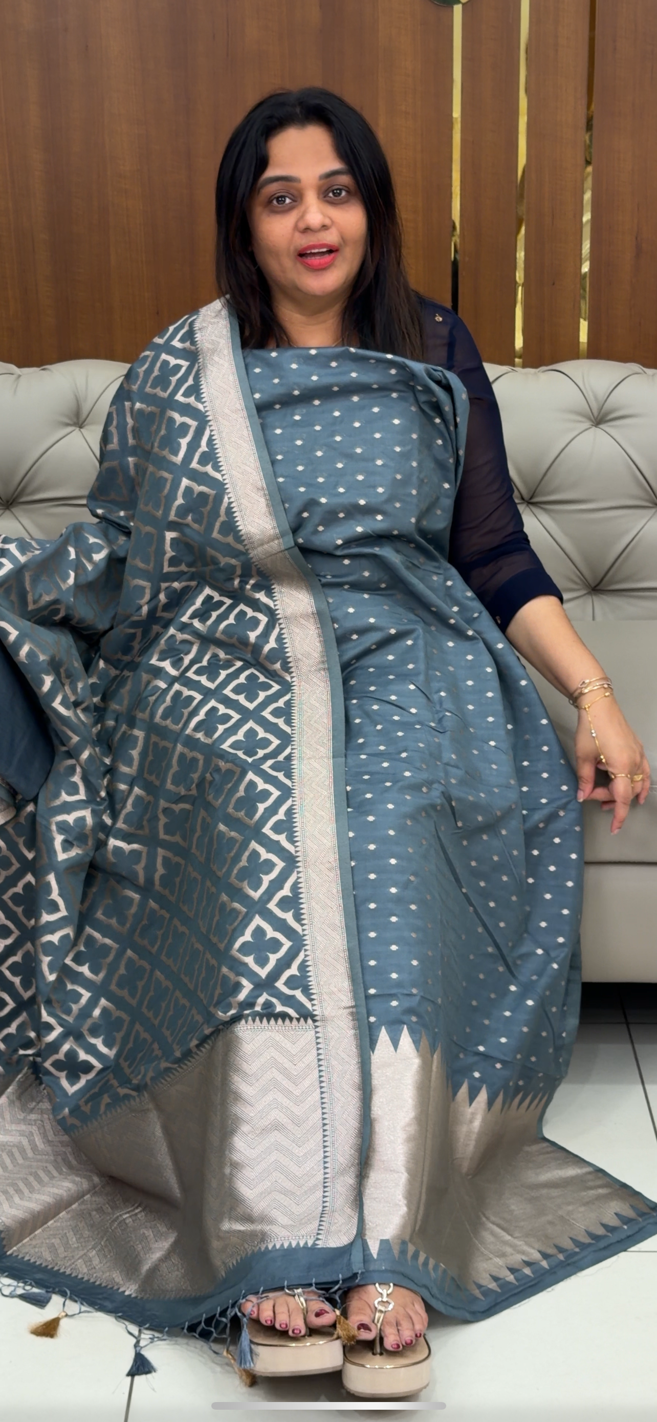 BANARASI UNSTITCHED SALWAR SUITS - IHA 29511