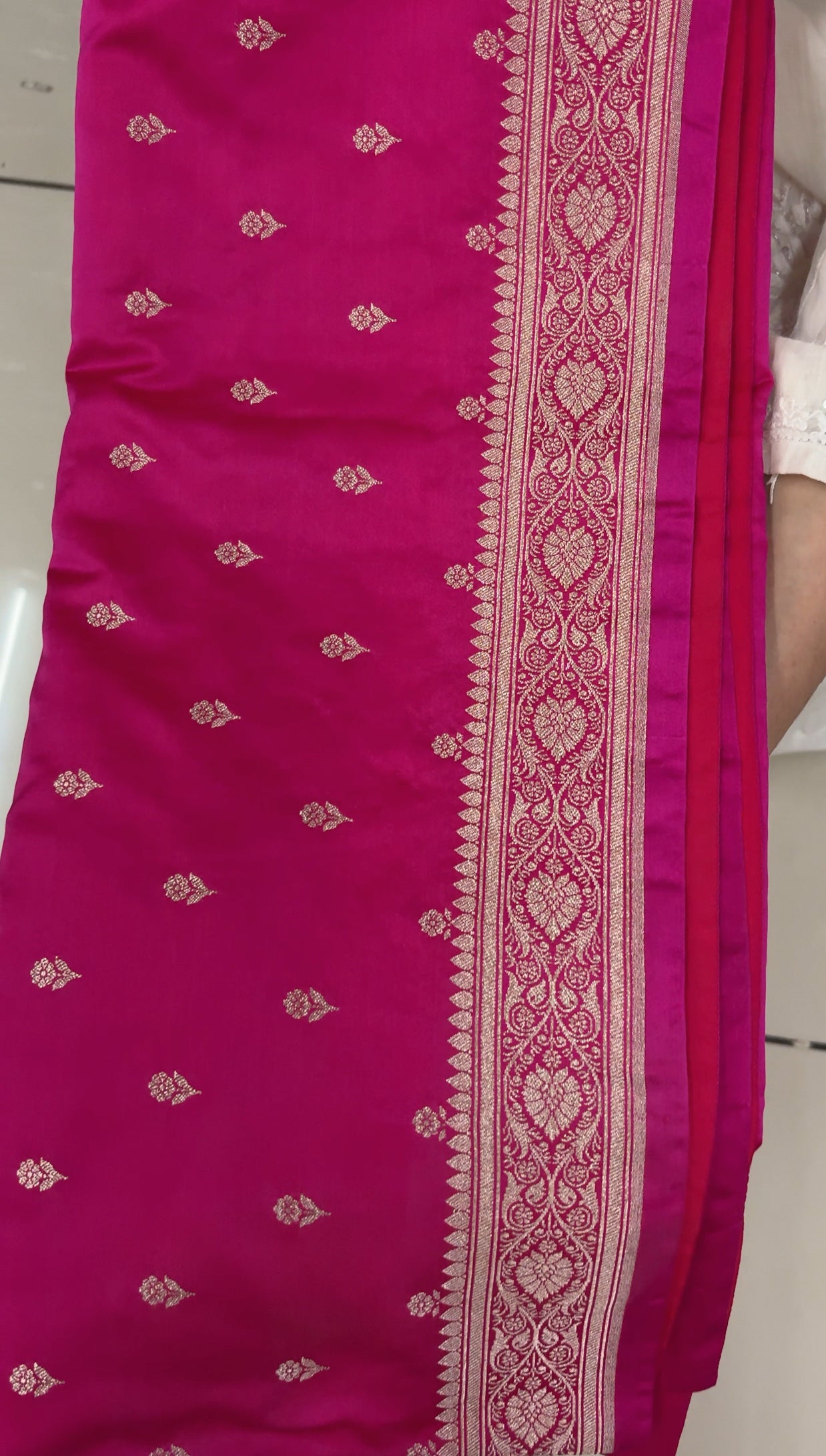 SEMI KATAN BANARASI SAREES - IHA 24623