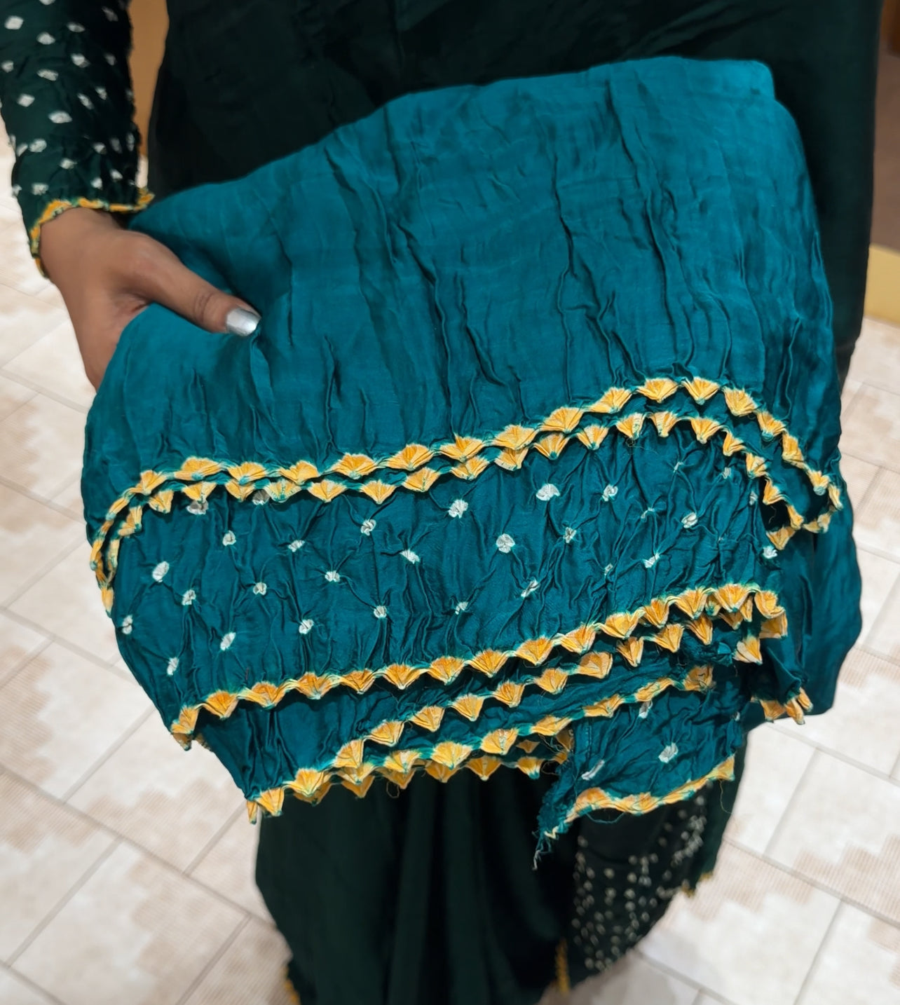 BANDHEJ PRINTED SAREES - IHA 30779