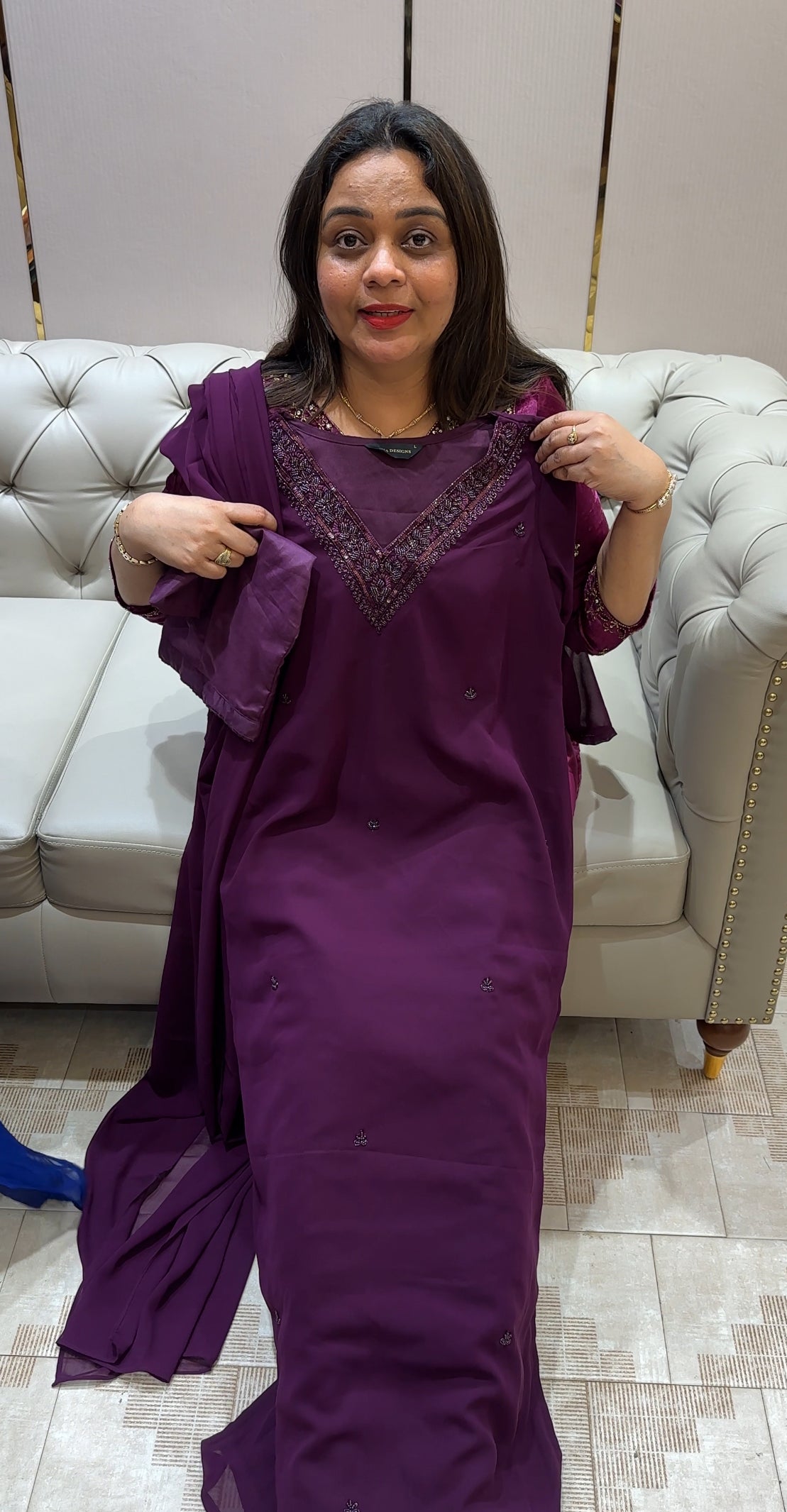 IHA'S IN-HOUSE TOP, BOTTOM AND DUPATTA - IHA 21391