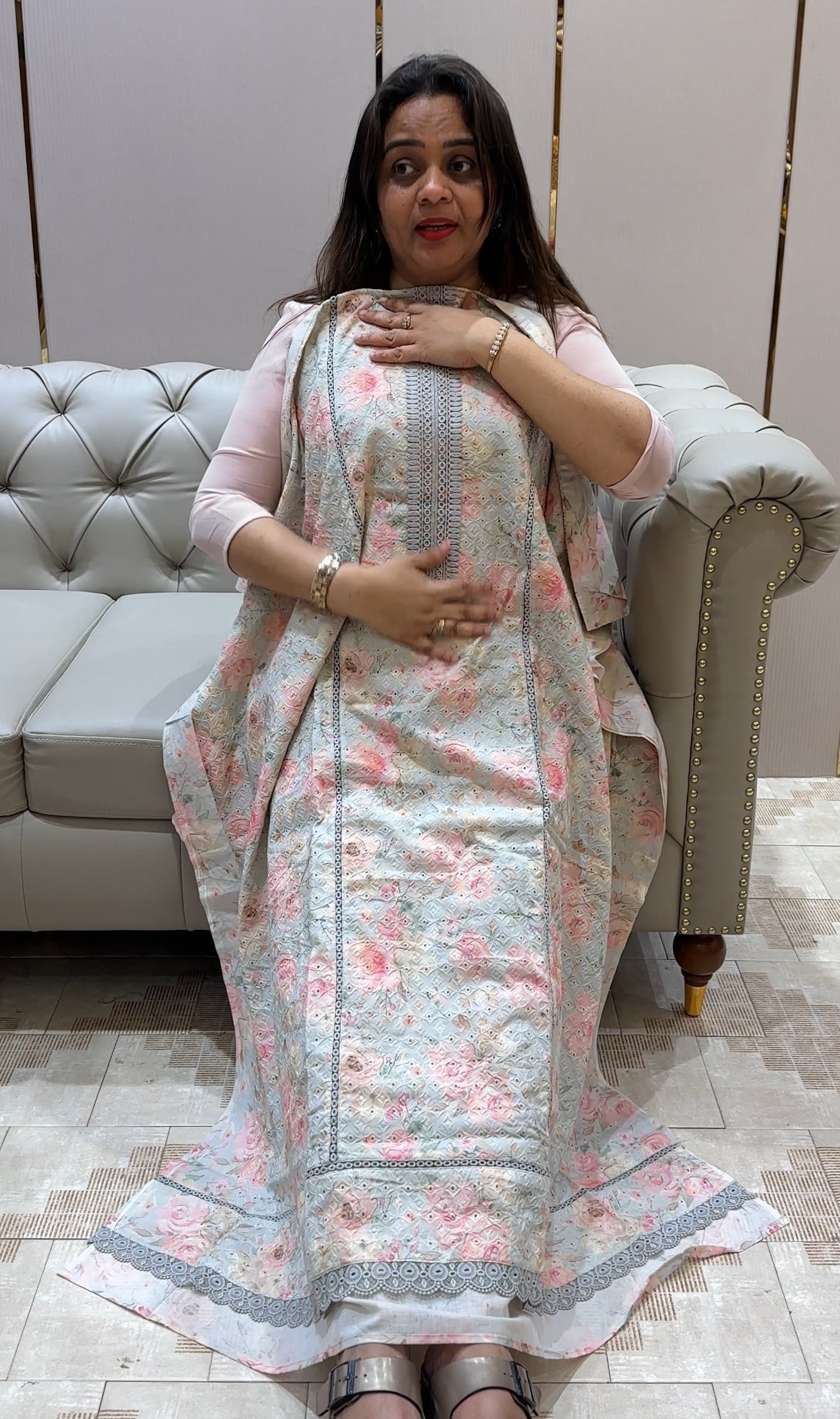 COTTON HAKOBA UNSTITCHED SALWAR SUITS - IHA 21308