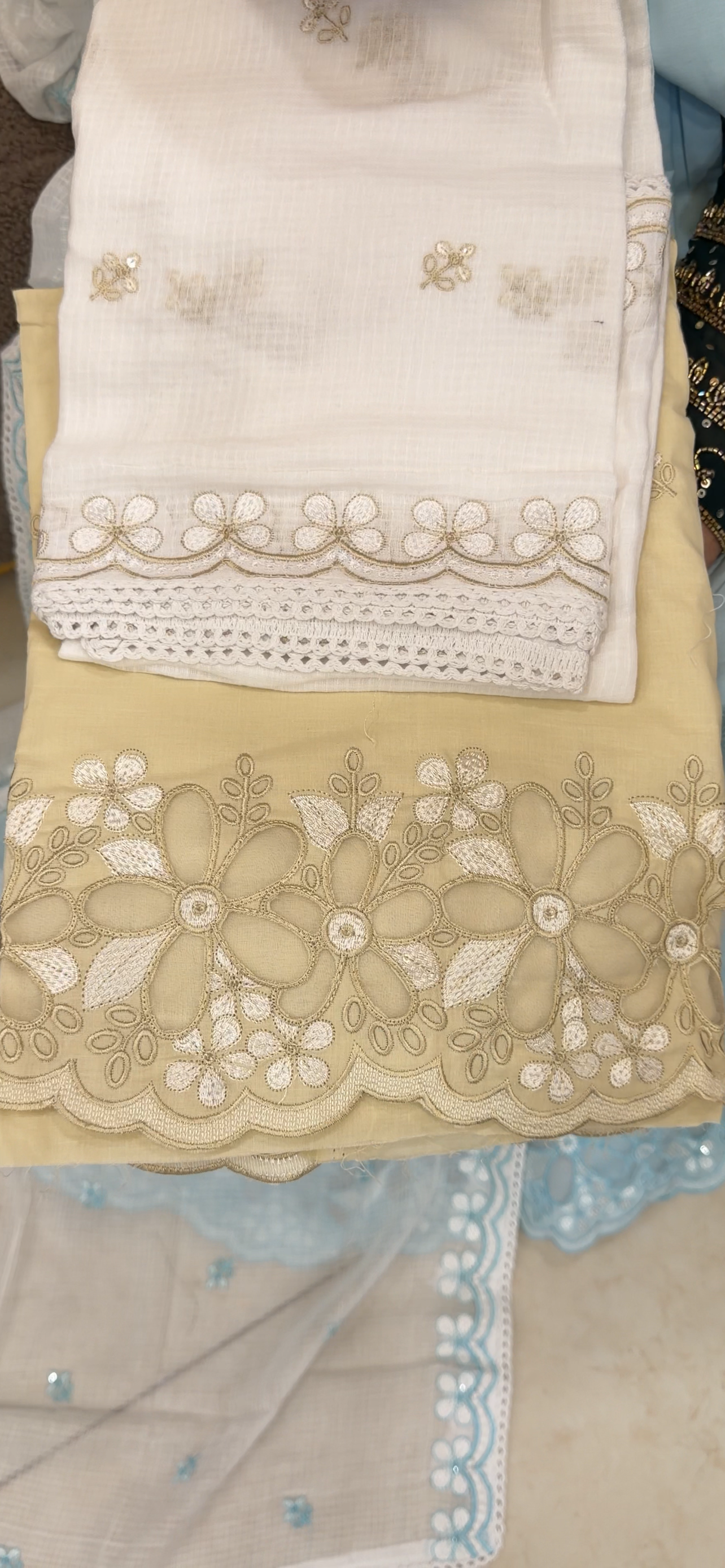 COTTON UNSTITCHED SALWAR SUITS - IHA 33239