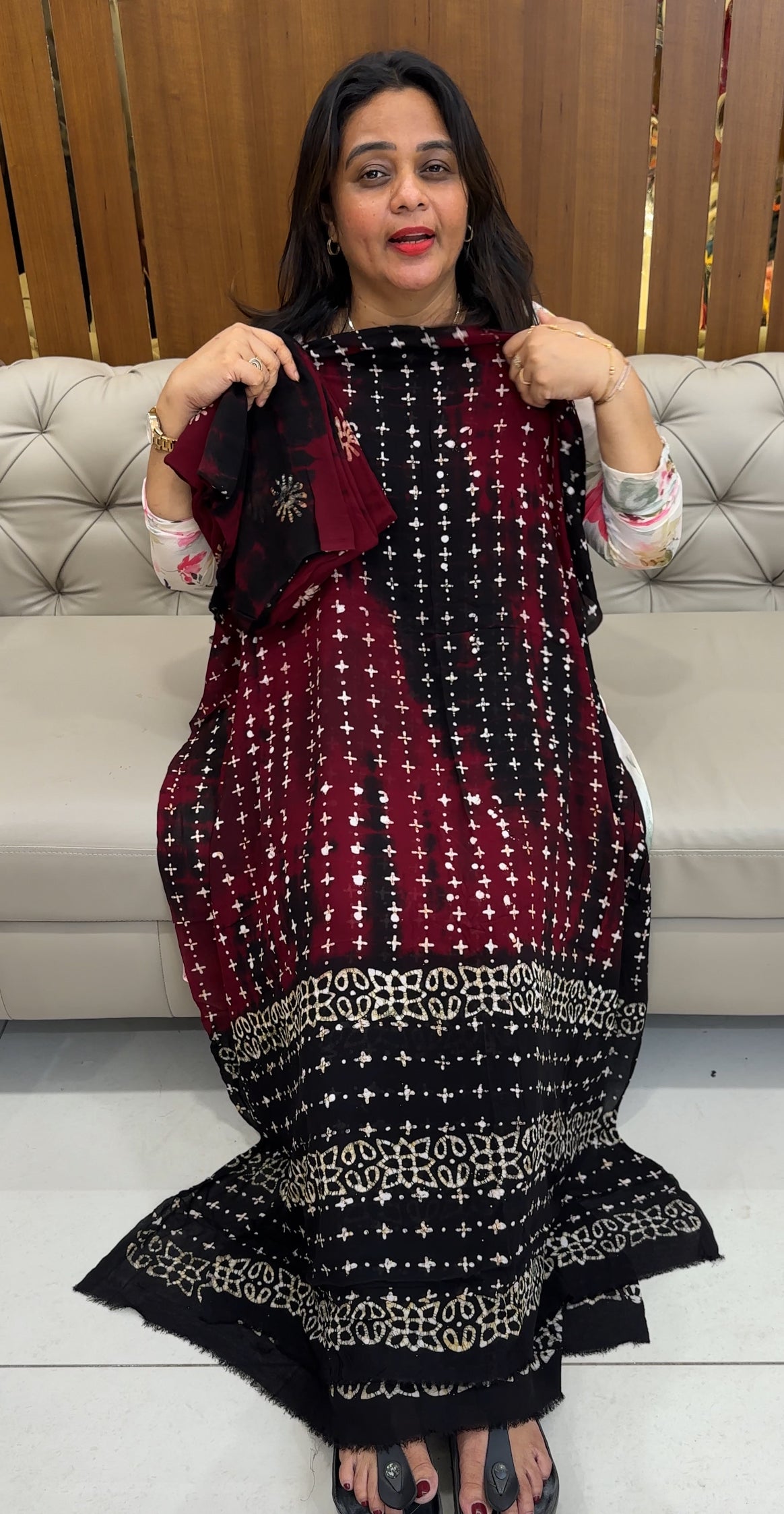 BATIK PRINTED UNSTITCHED SALWAR SUITS - IHA 26108