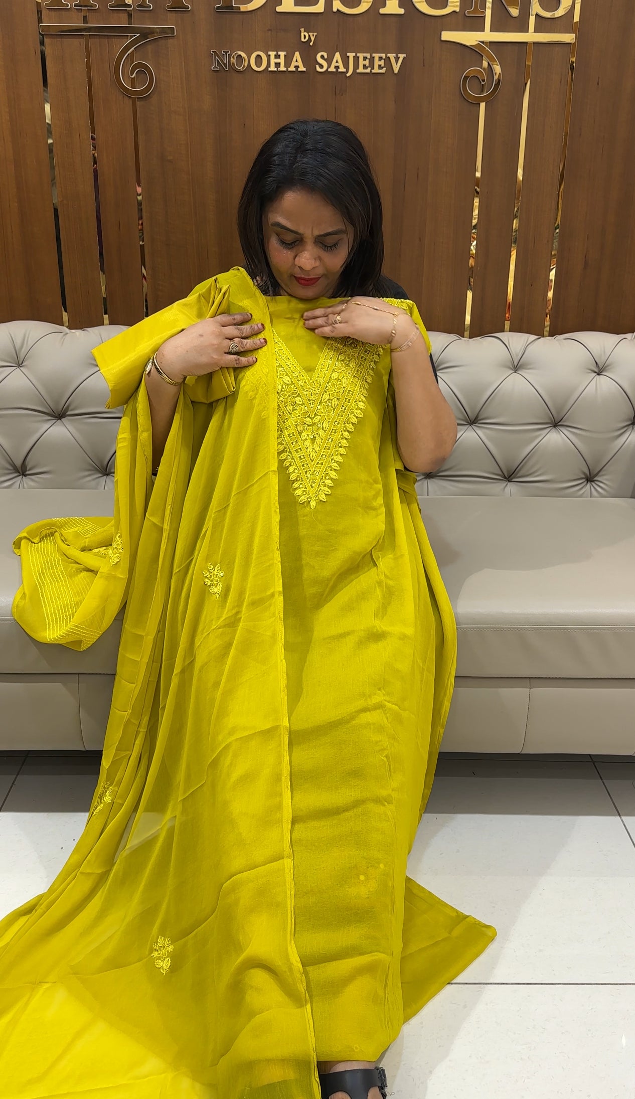 ORGANZA UNSTITCHED SALWAR SUITS - IHA 25013