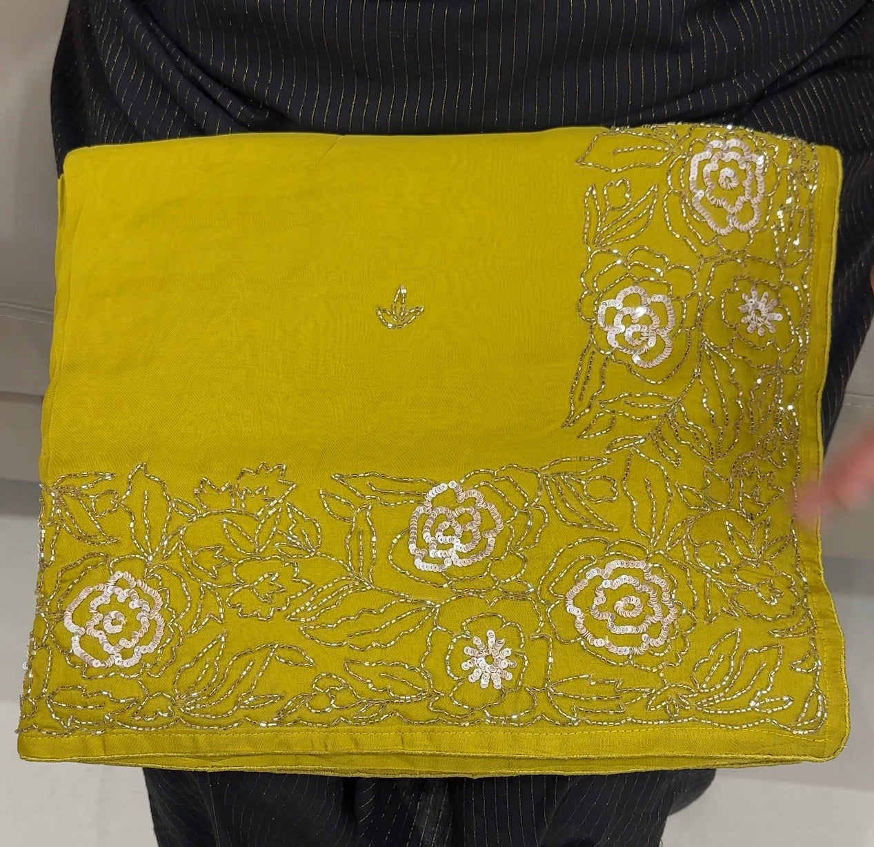 HANDWORKED ORGANZA SAREES - HA 26351