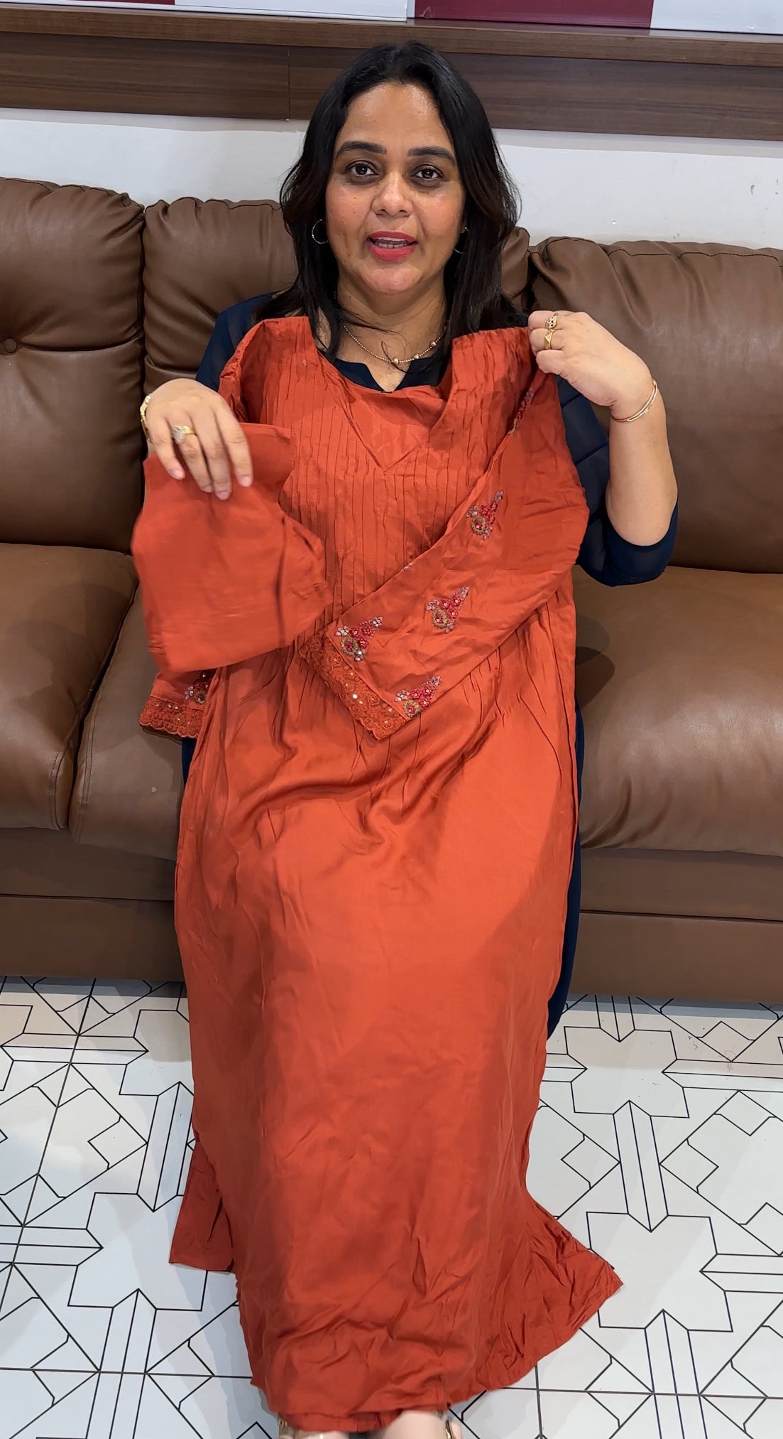 MUSLIN SILK TOP AND BOTTOM - IHA 27998