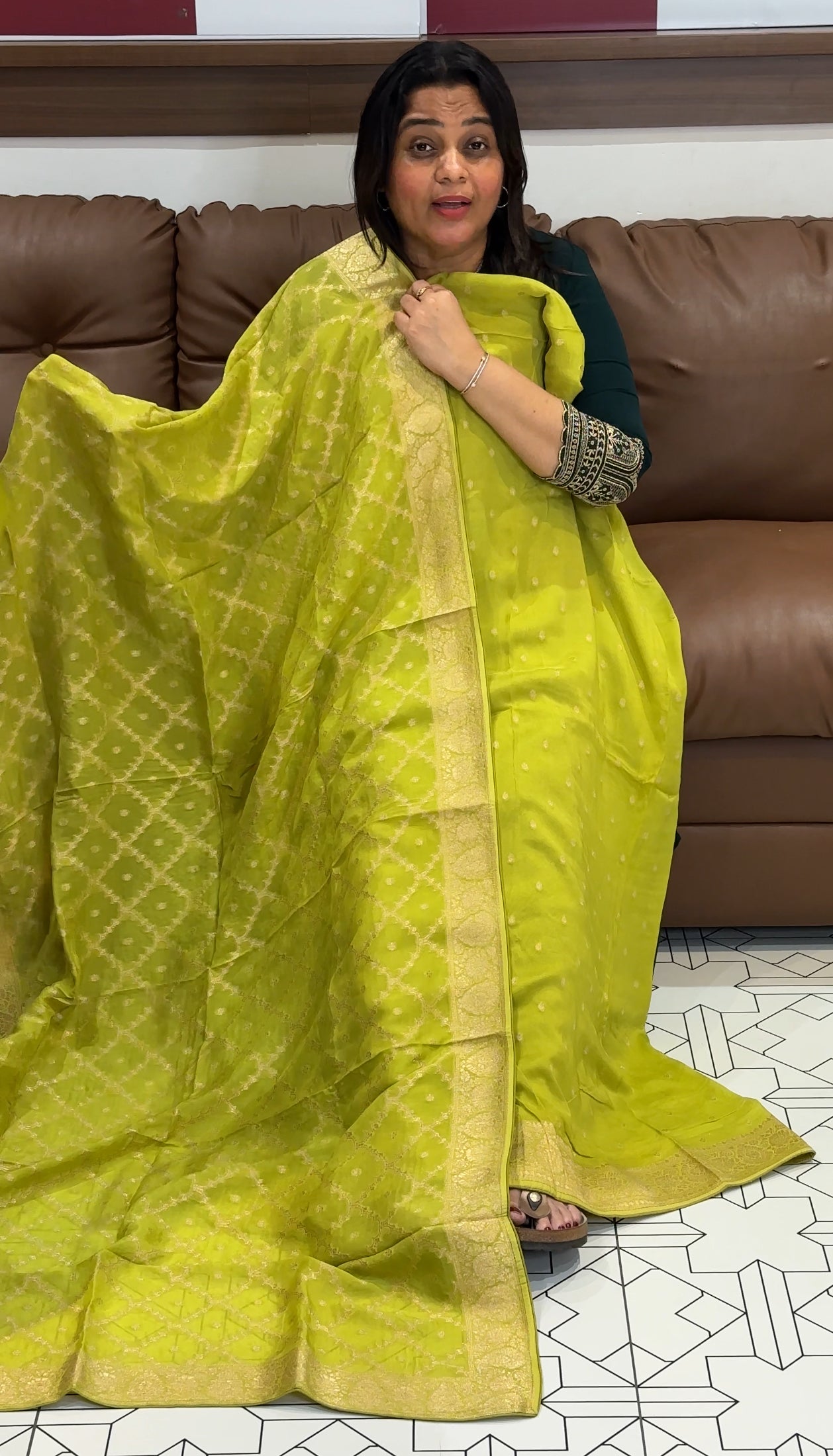 VISCOSE GEORGETTE UNSTITCHED SALWAR SUITS - IHA 27330