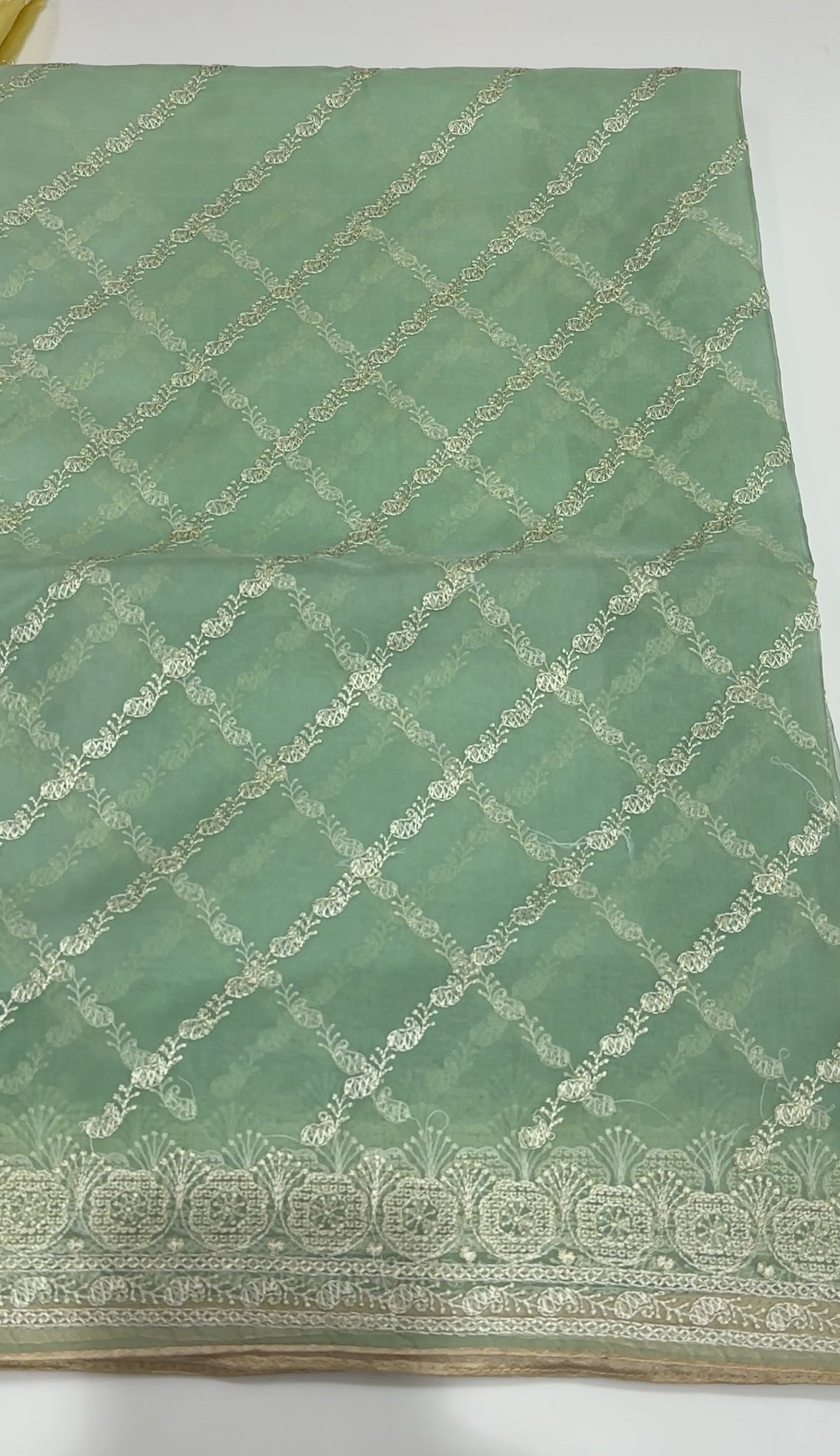 NYLON ORGANZA SAREES - IHA 24925