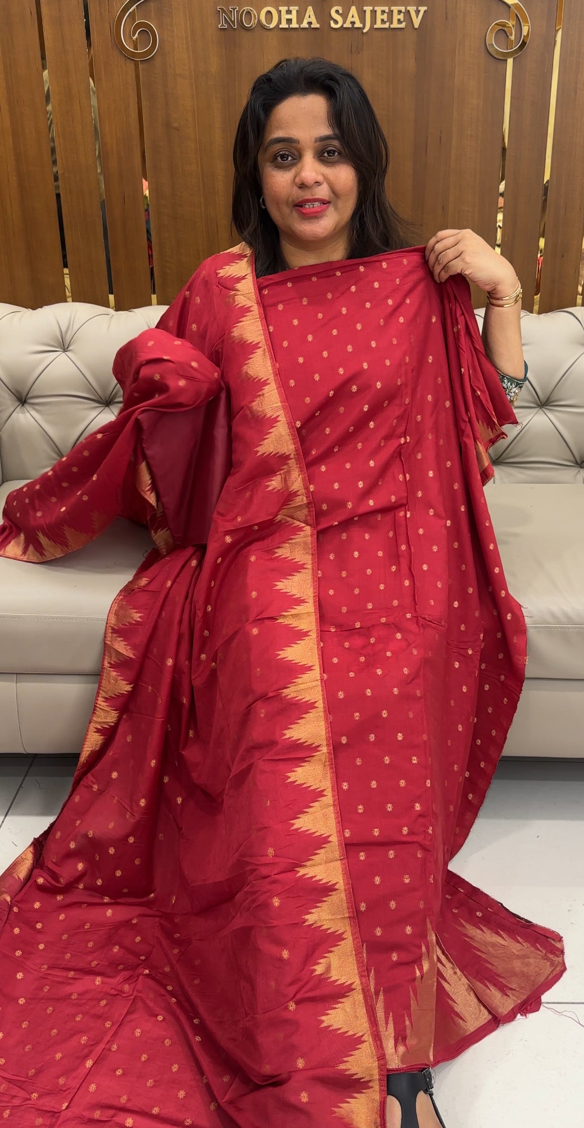 FORWARD SEMI BANARASI UNSTITCHED SALWAR SUITS - IHA 257148