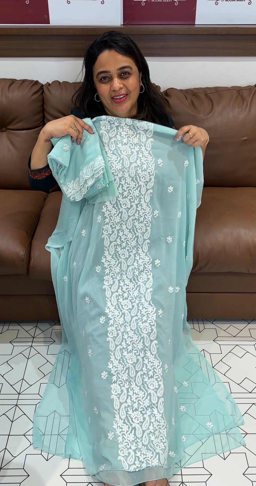 FAUX GEORGETTE UNATITCHED SALWAR SUITS - IHA 26262
