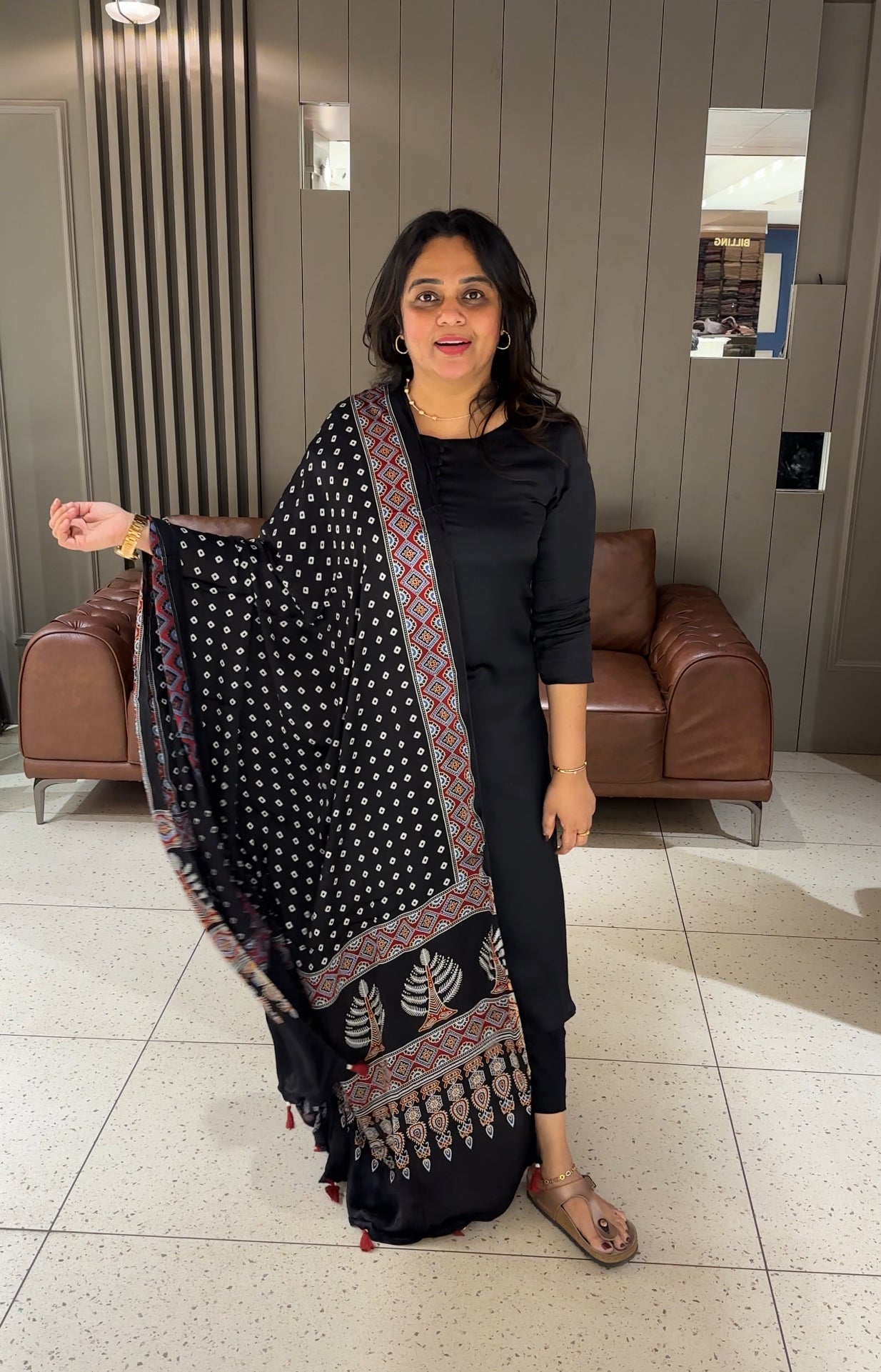 MODAL TOP BOTTOM AND DUPATTA - IHA 27122