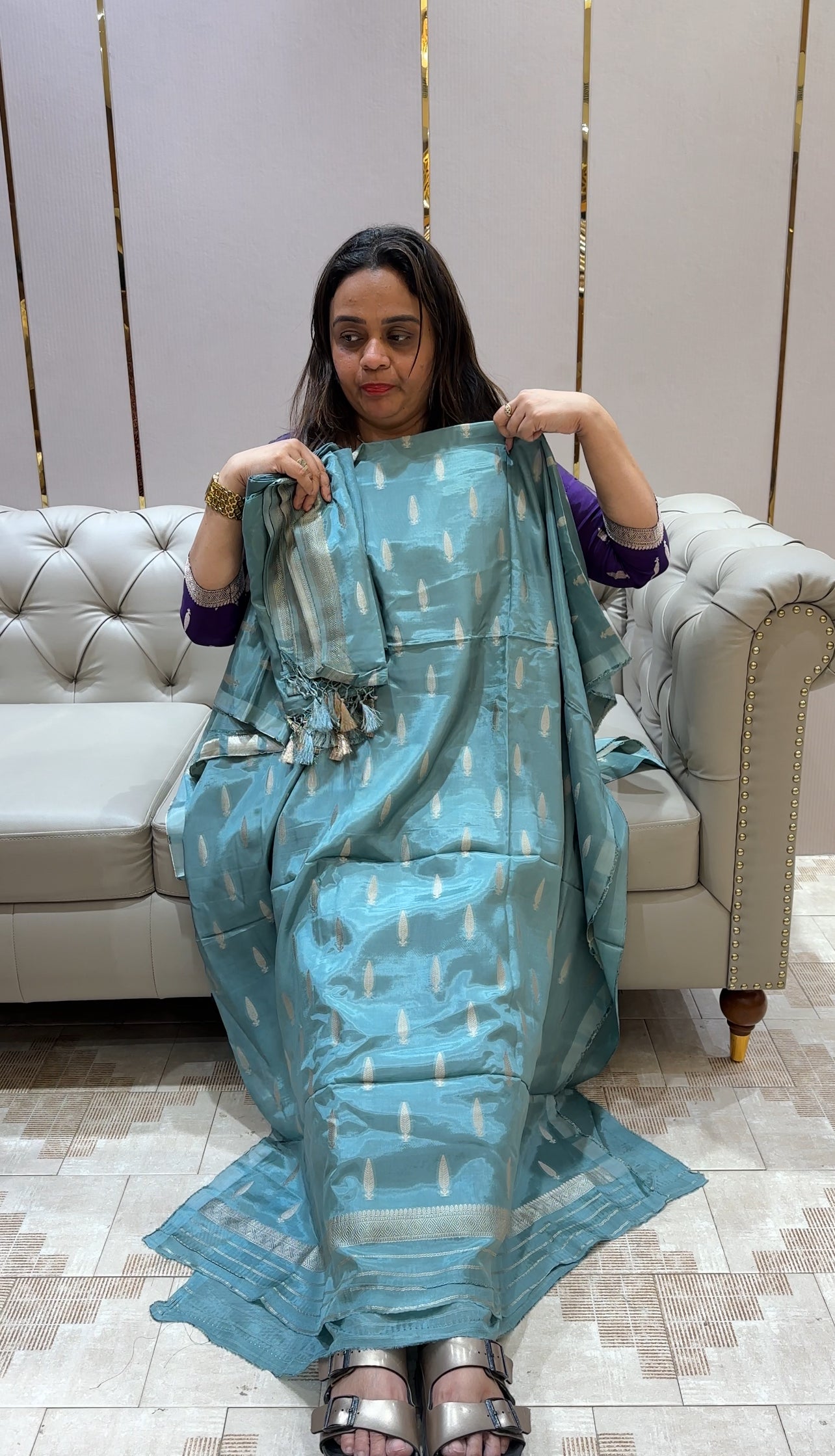 BANARASI UNSTITCHED SALWAR SUITS - IHA 21341