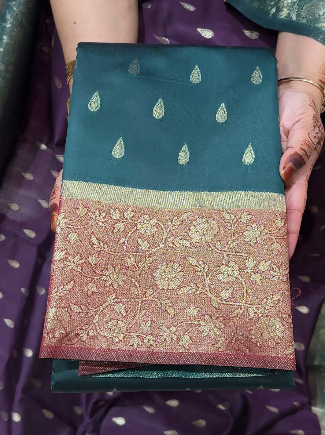 BUDGET BUY SEMI SILK SAREES - IHA 21908