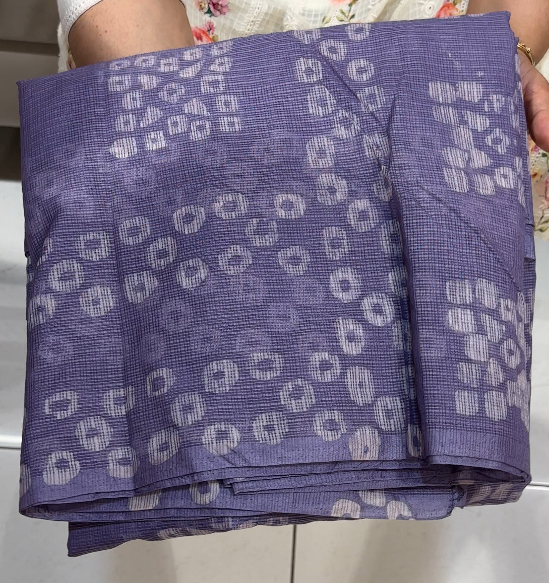 NET KOTA BATIK PRINTED SAREES - IHA 25039