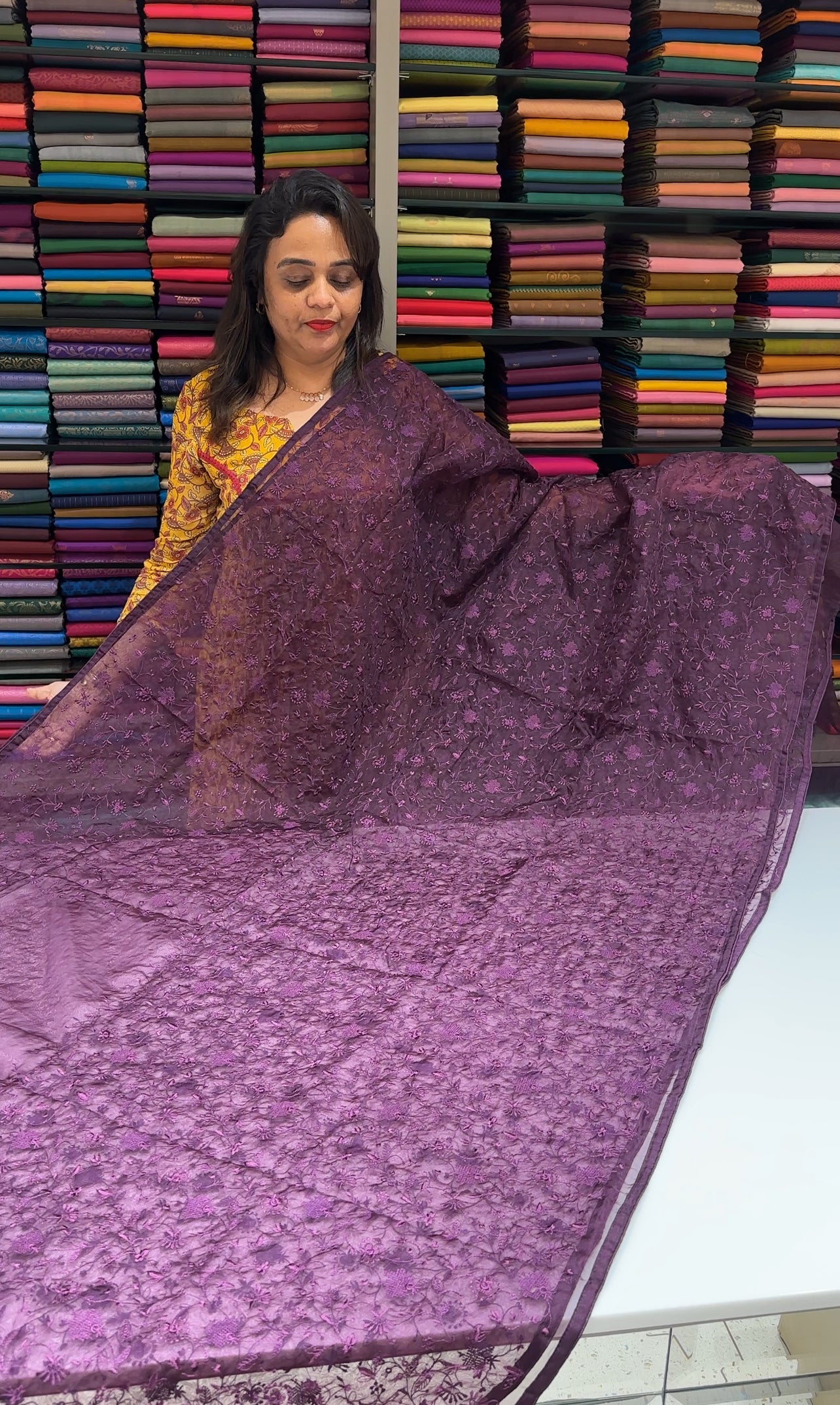 DESIGNER ORGANZA SAREES - IHA 24825