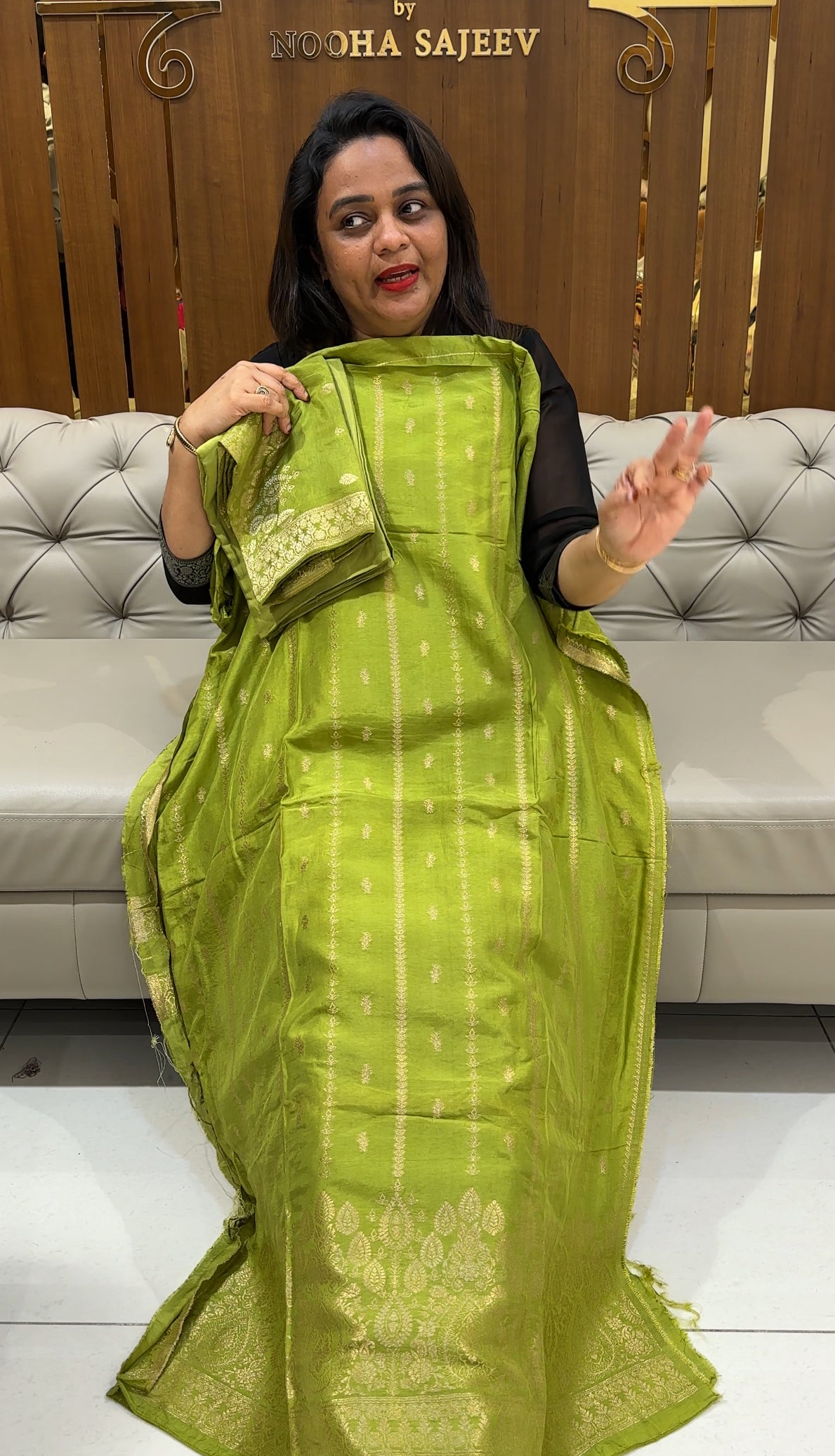 BANARASI UNSTITCHED SALWAR SUITS - IHA 24957