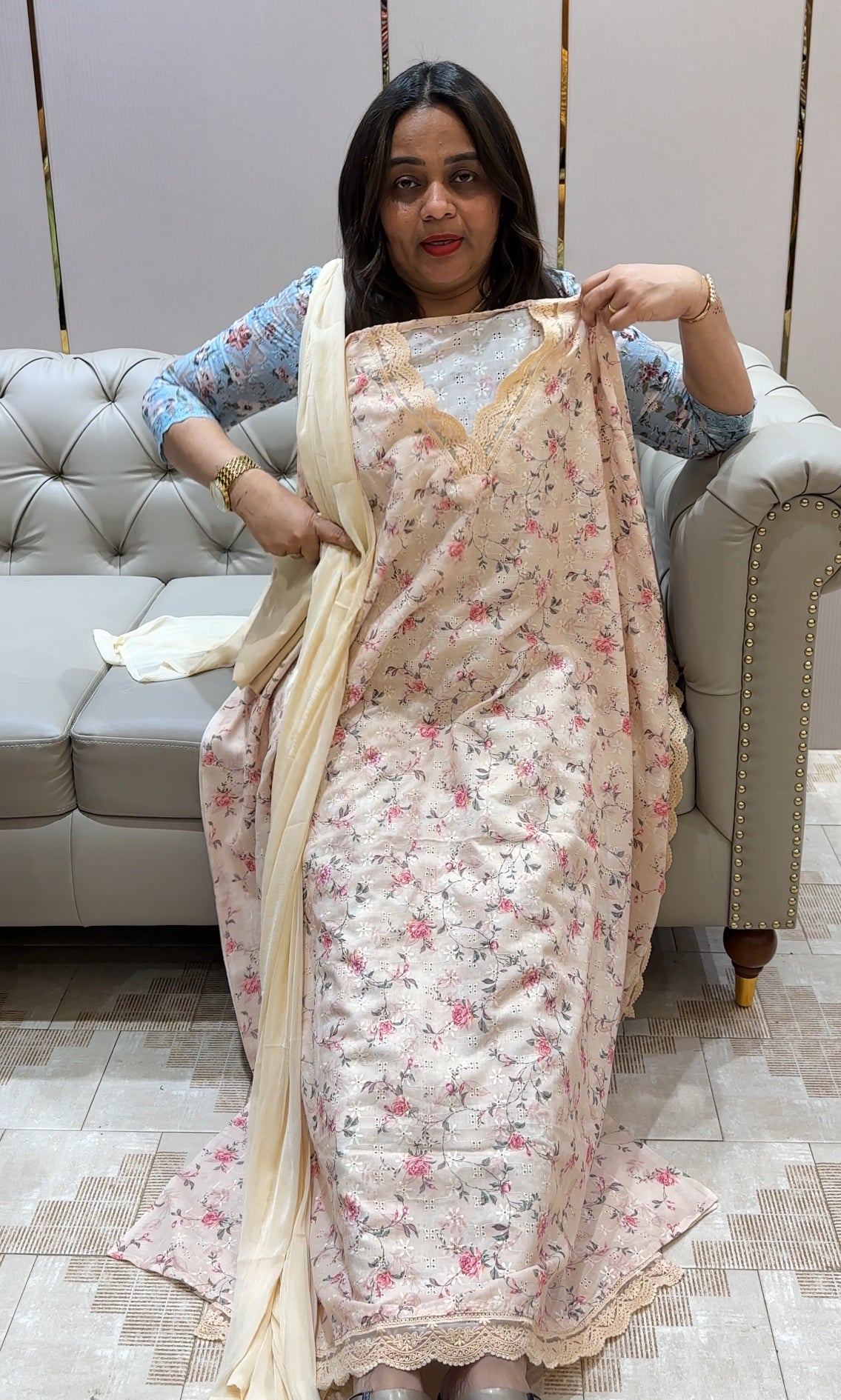 COTTON HAKOBA UNSTITCHED SALWAR SUITS - IHA 22201