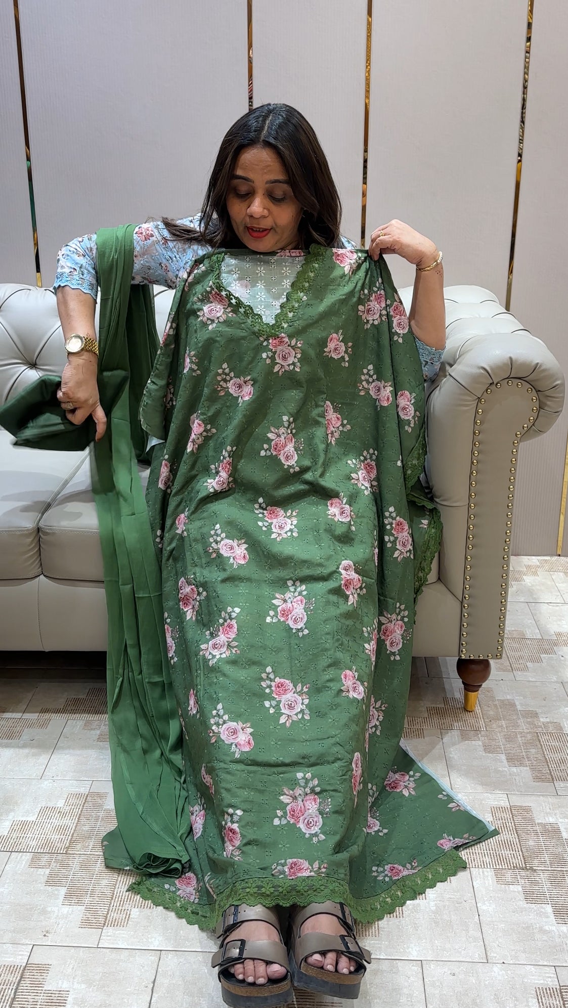 COTTON HAKOBA UNSTITCHED SALWAR SUITS - IHA 22189
