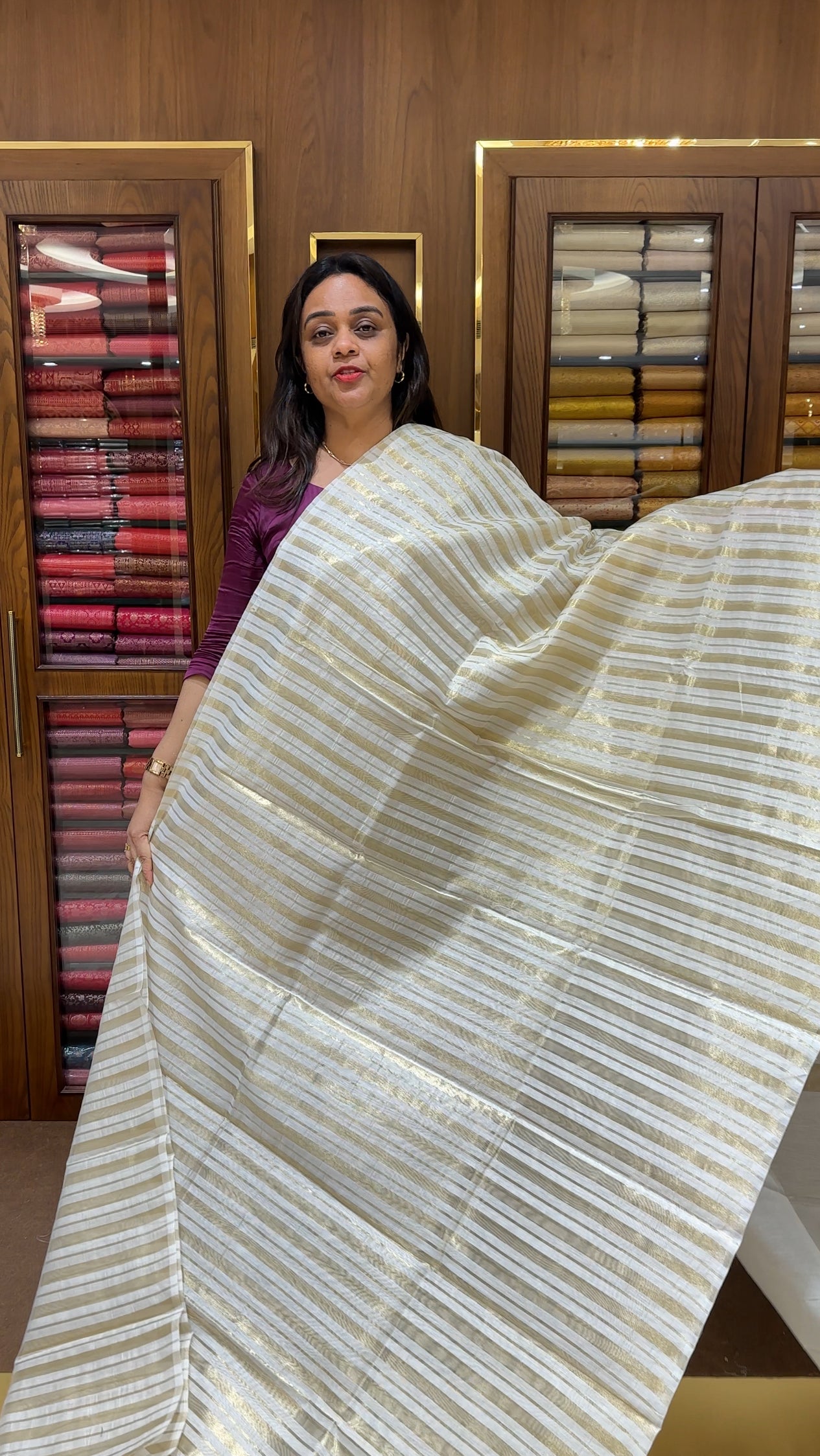 KERALA CRAEM SAREES - IHA 21636