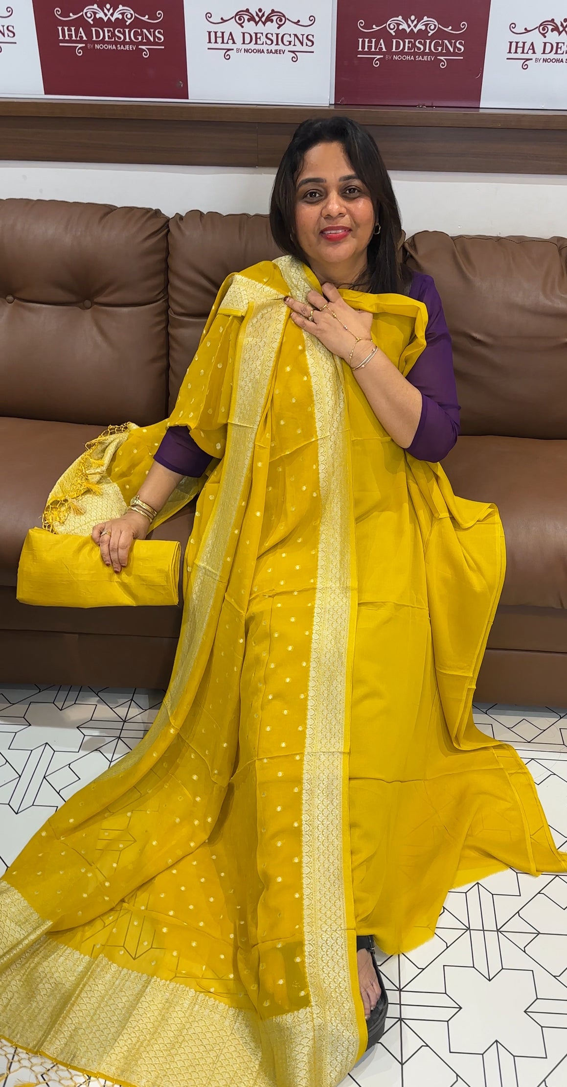 BANARASI UNSTITCHED SALWAR SUITS - IHA 24666