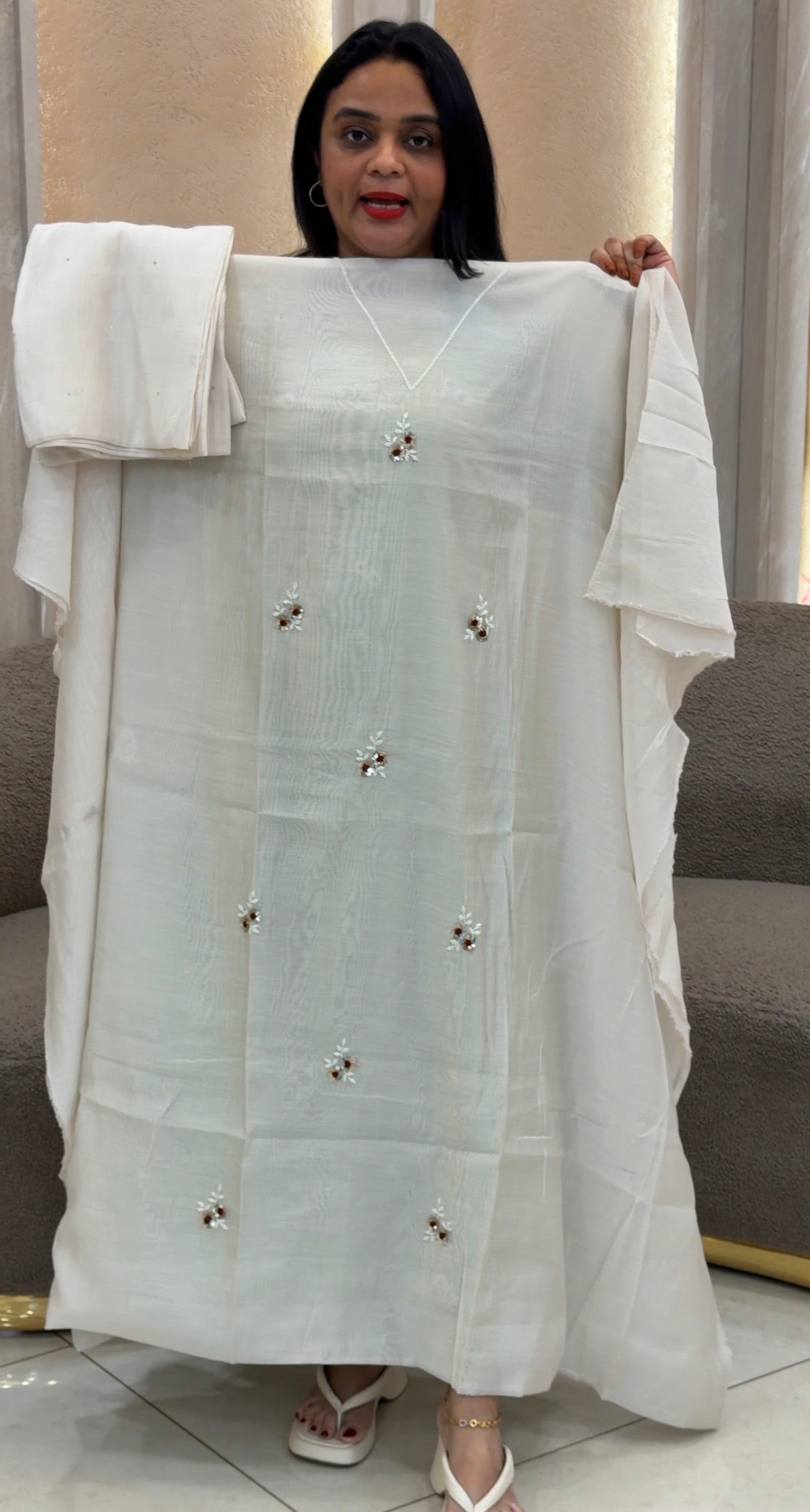 MUL CHANDERI UNSTITCHED SALWAR SUITS - IHA 35603
