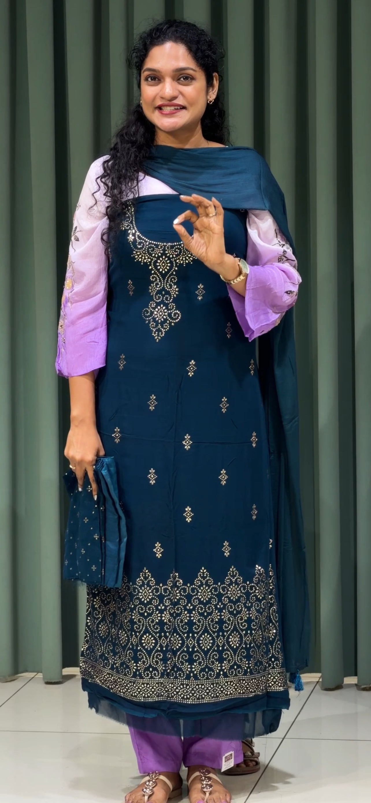 GEORGETTE UNSTITCHED SALWAR SUITS - IHA 33413