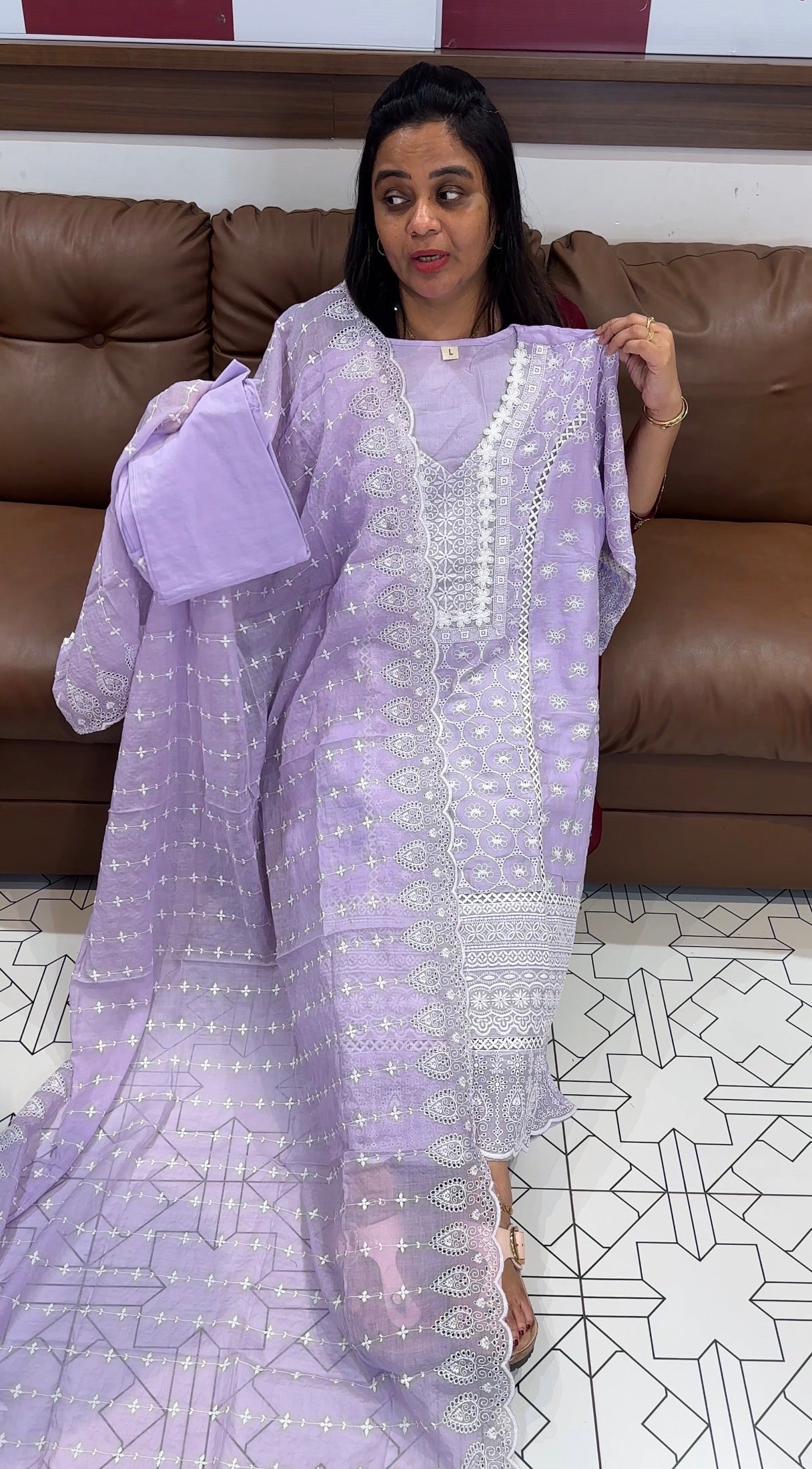 MUL MUL COTTON TOP, BOTTOM AND DUPATTA - IHA 28070